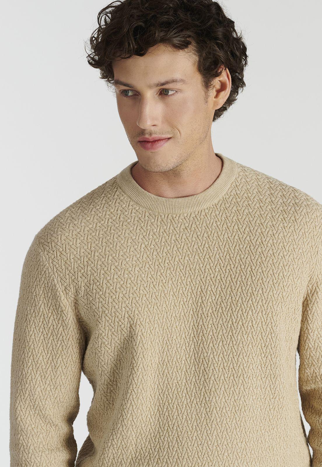 Sweater Leon Heritage Camel Melange-2