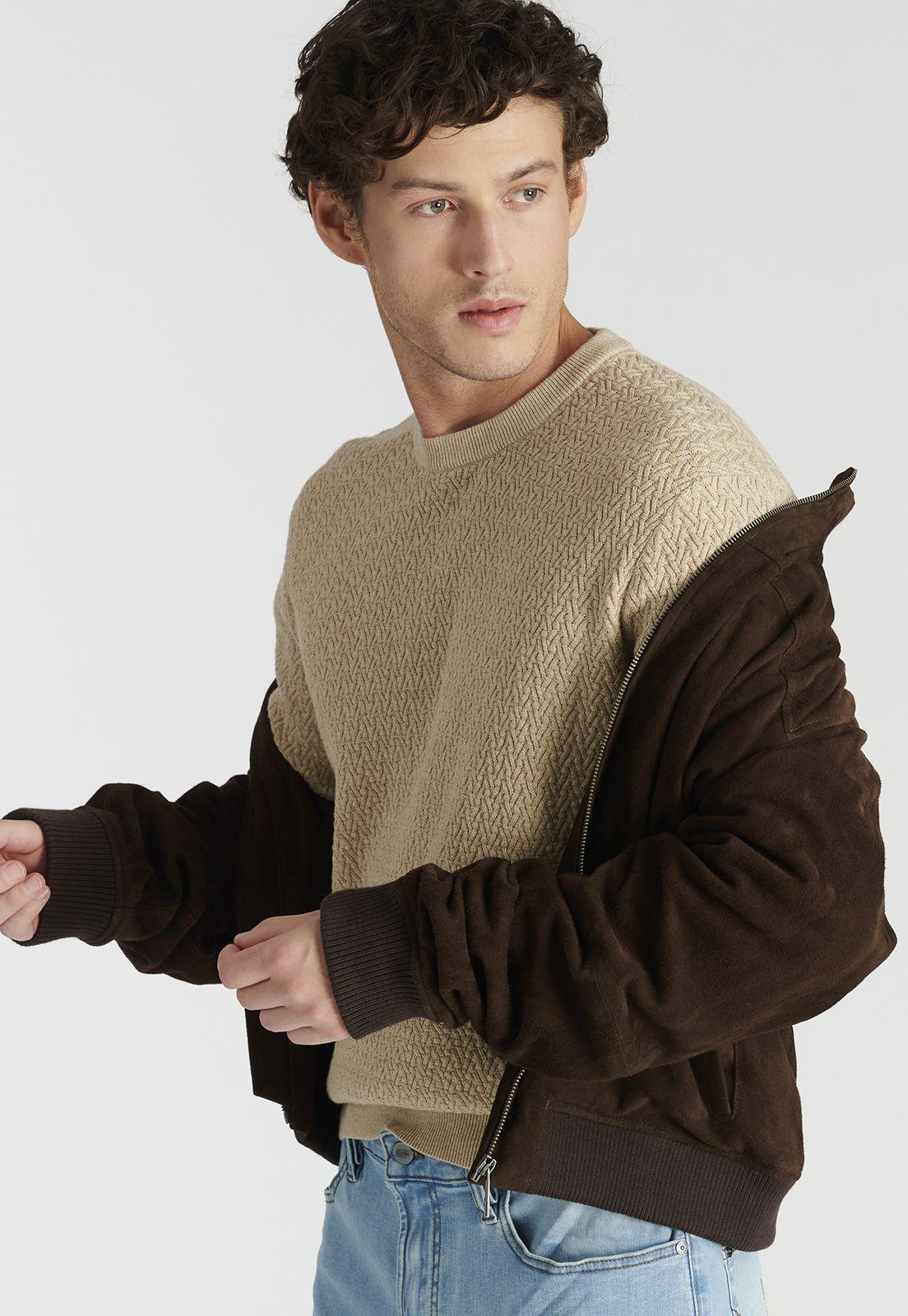 Sweater Leon Heritage Camel Melange-4