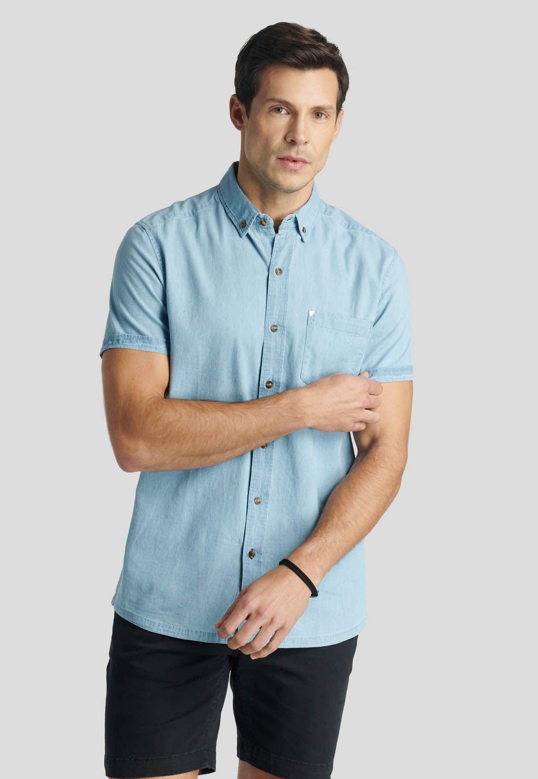 Camisa Harlem Heritage Lt Blue-0