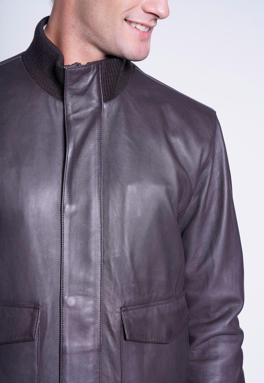 CHAQUETA CUERO BEYOND DK. BROWN-2