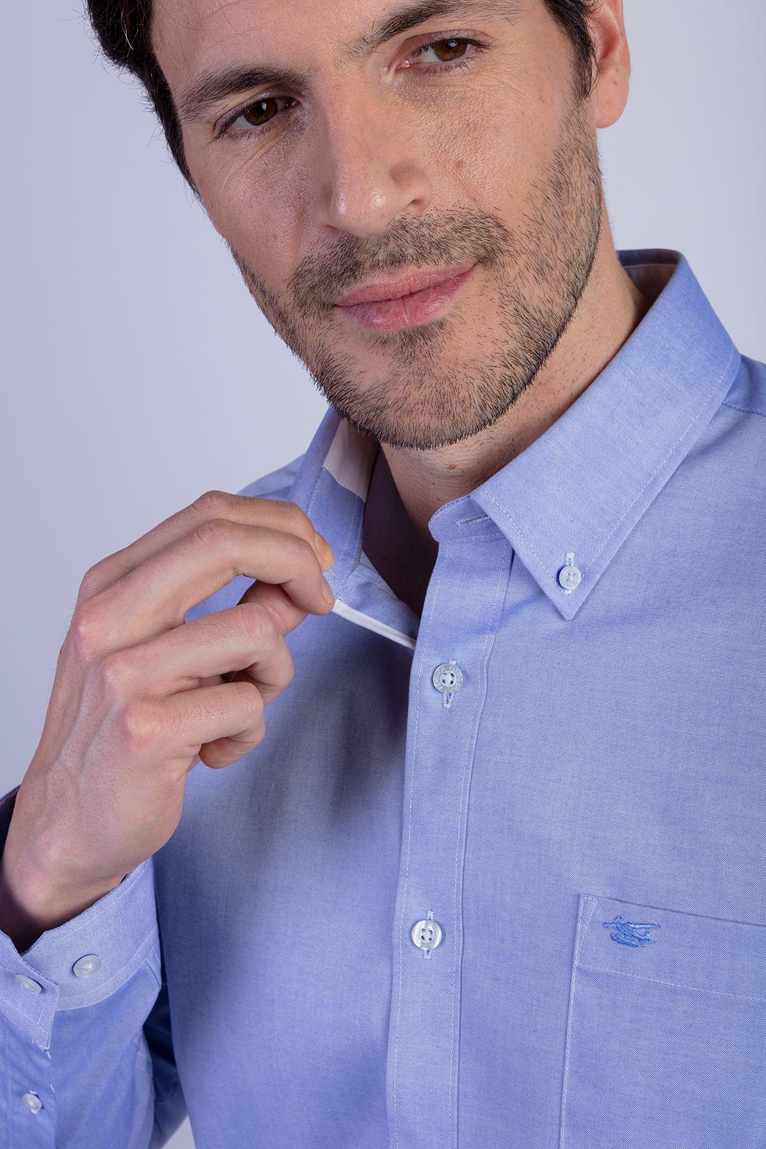 Camisa Blue Smart Casual Oxford Fr-3