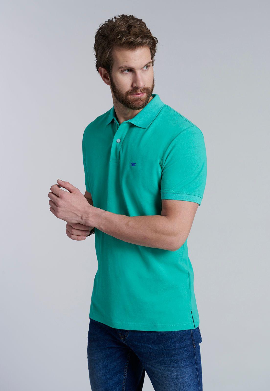 Polera Basica Pique Lt Green-0
