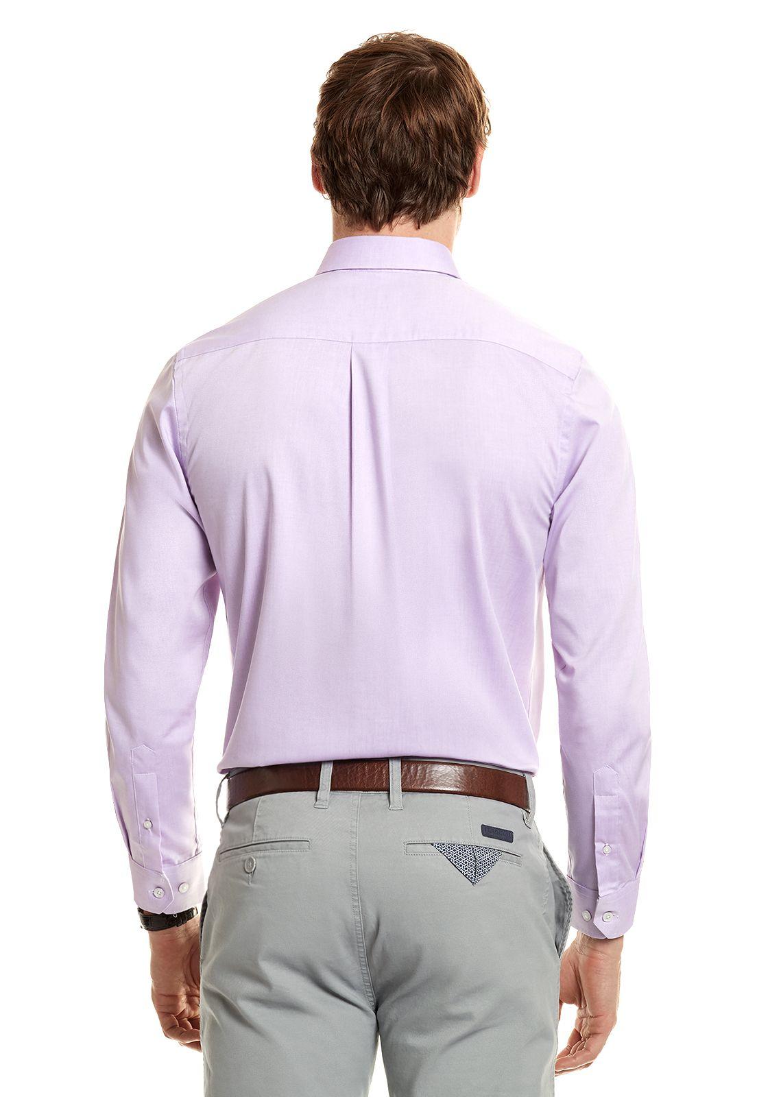 Camisa Oxford Smart Casual Violet-2
