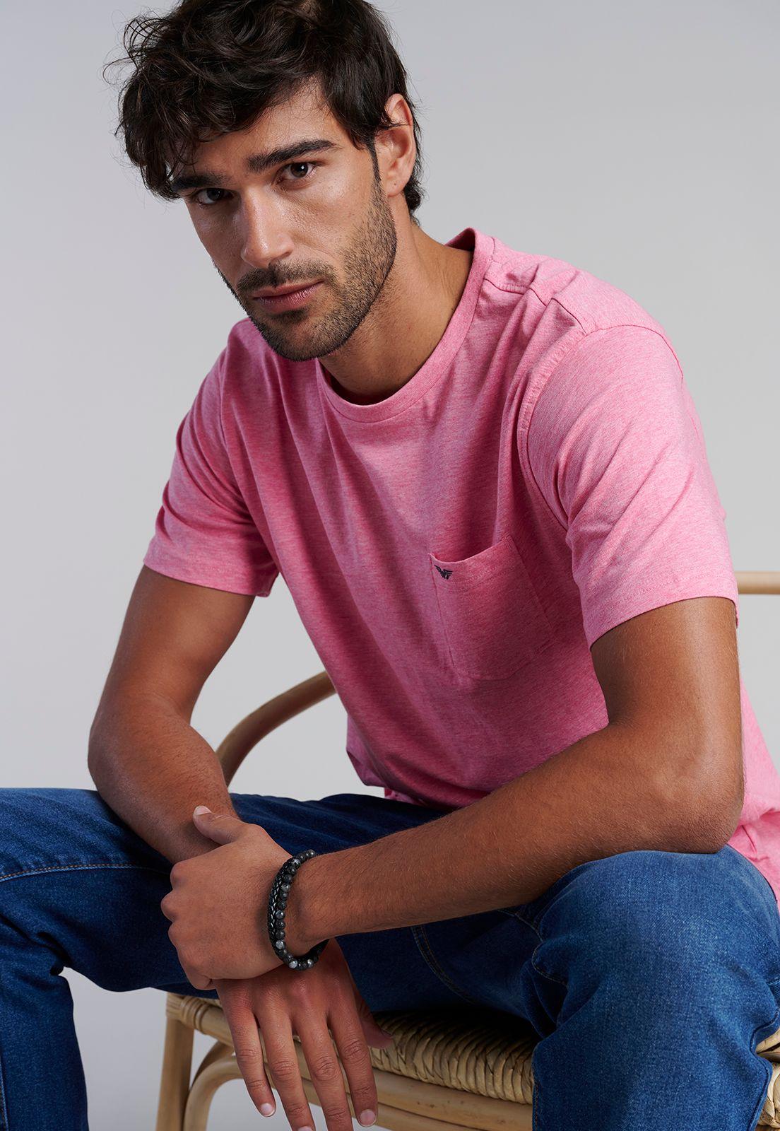 Polera Bolsillo Houston Fucsia Melan-4
