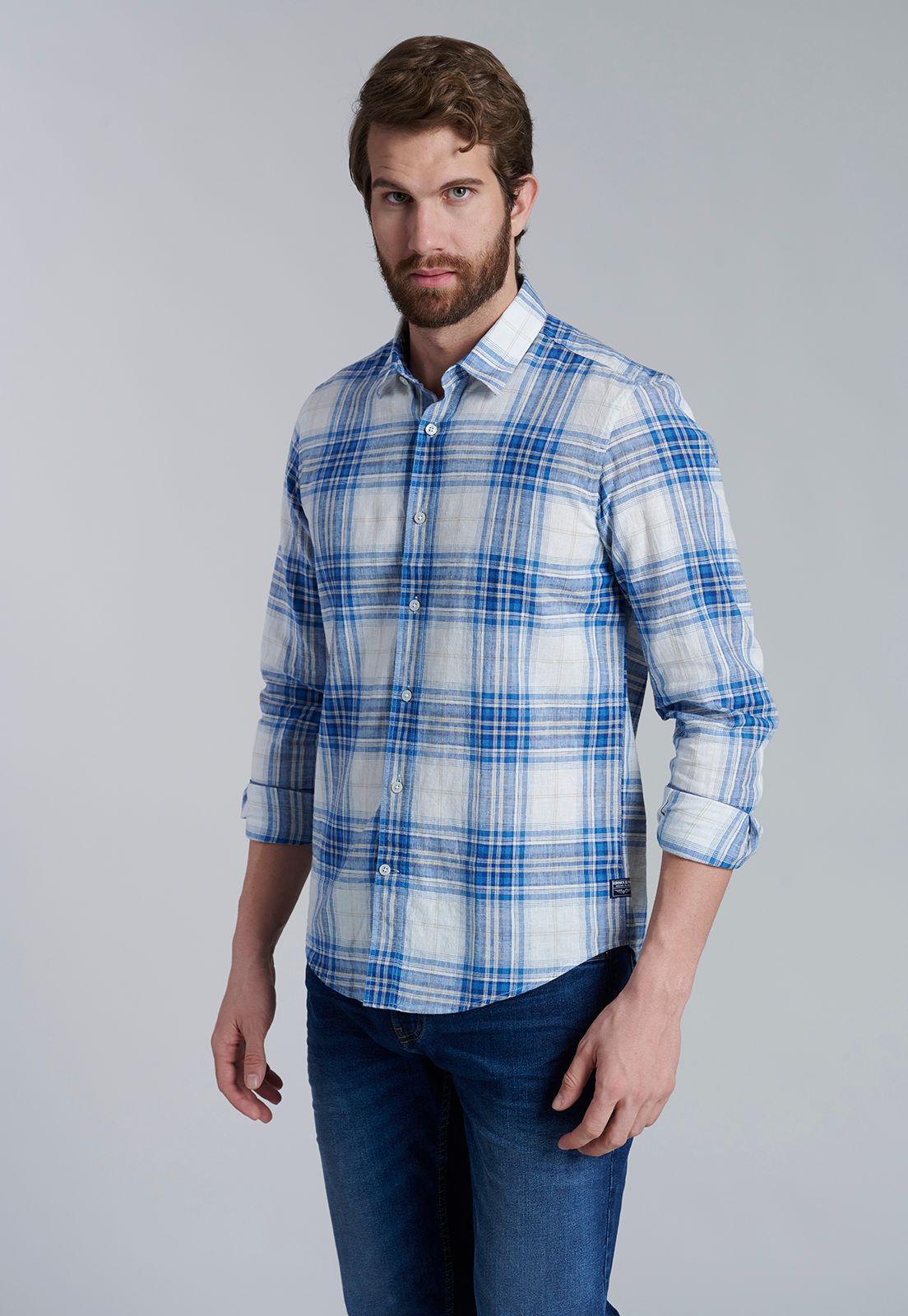 Camisa Checkered Montana Fj Sand-0