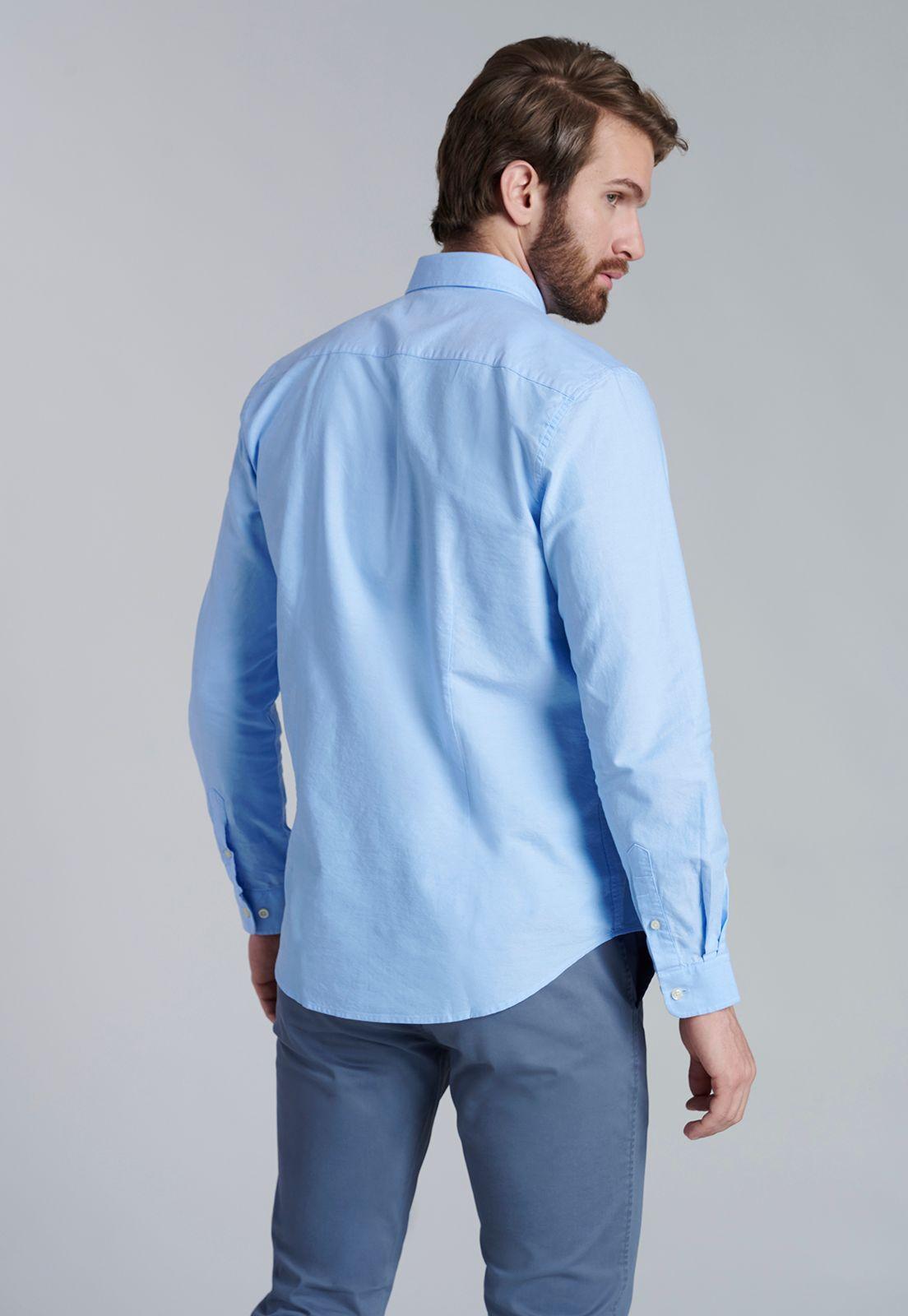 Camisa Sport Oxford Sky-1