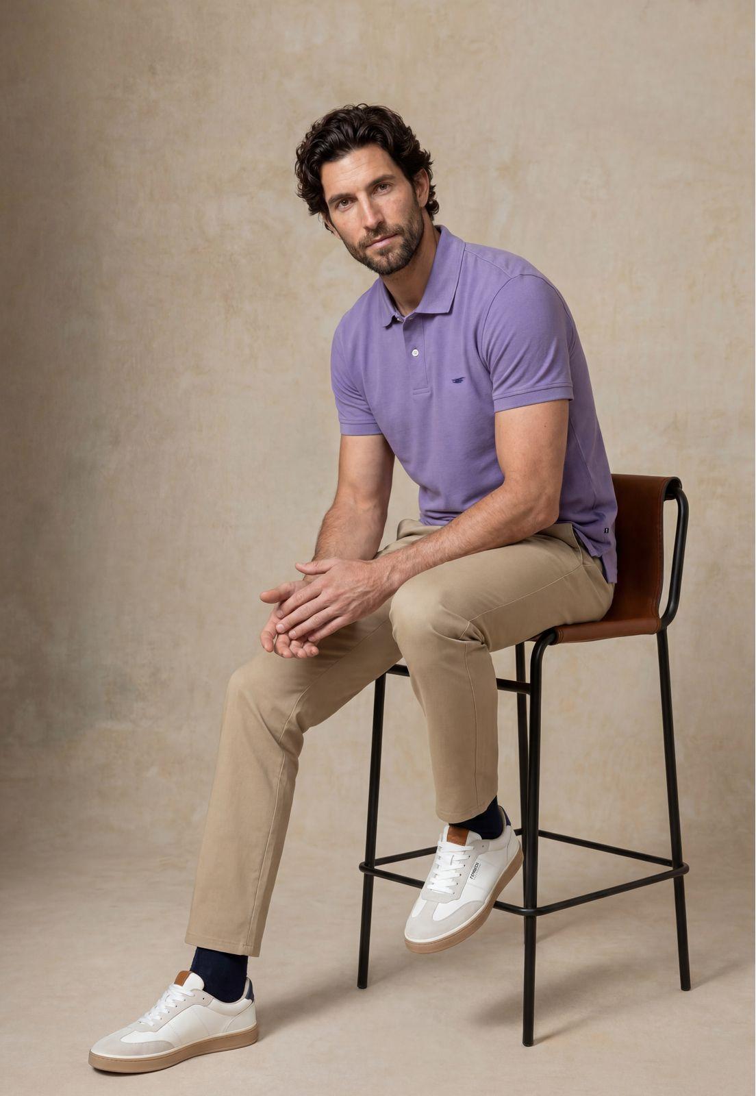 Polo Piqué Violet-4