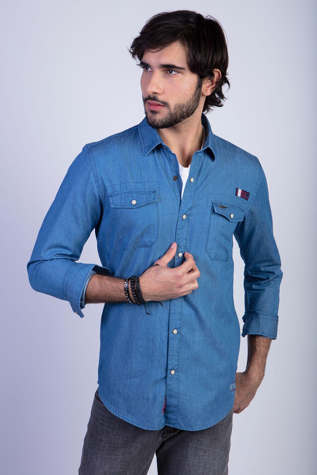 Camisa Denim Blue Kansas-0