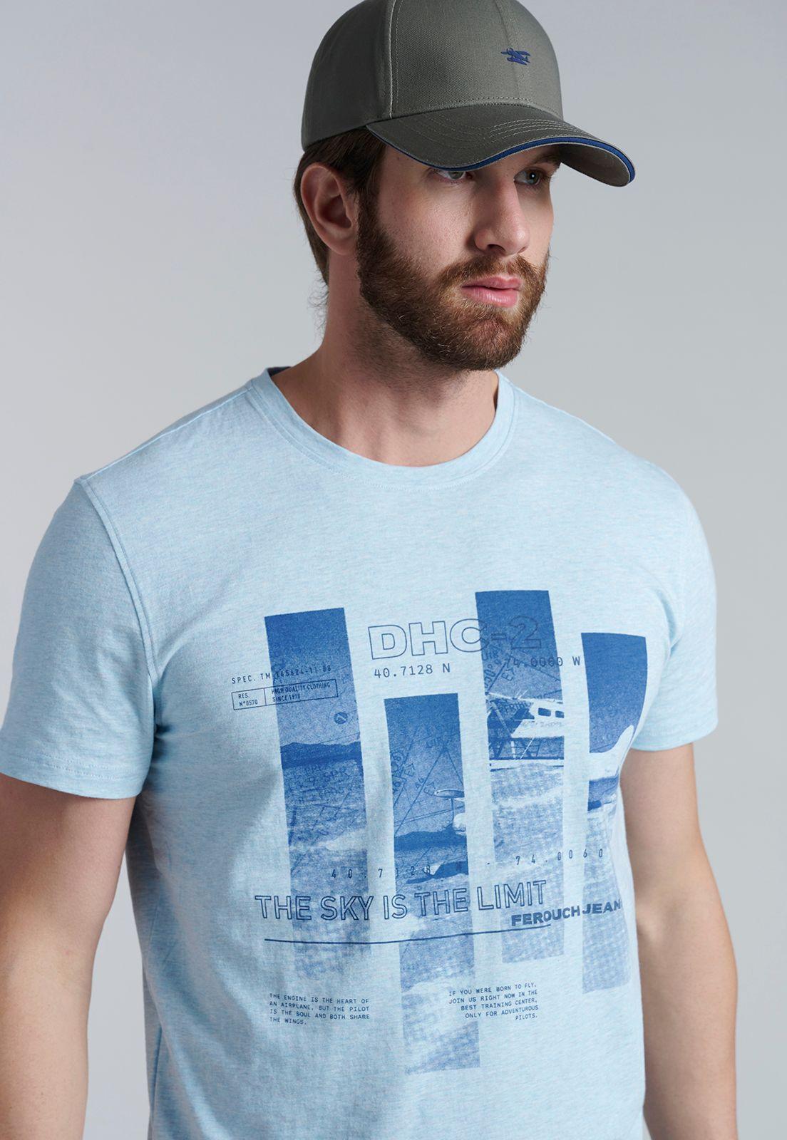 Polera Cincinnati Lt Turquoise Melange-4