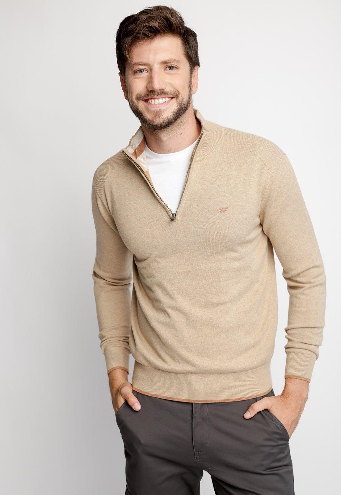Sweater London Smart Casual Beige Melange-0