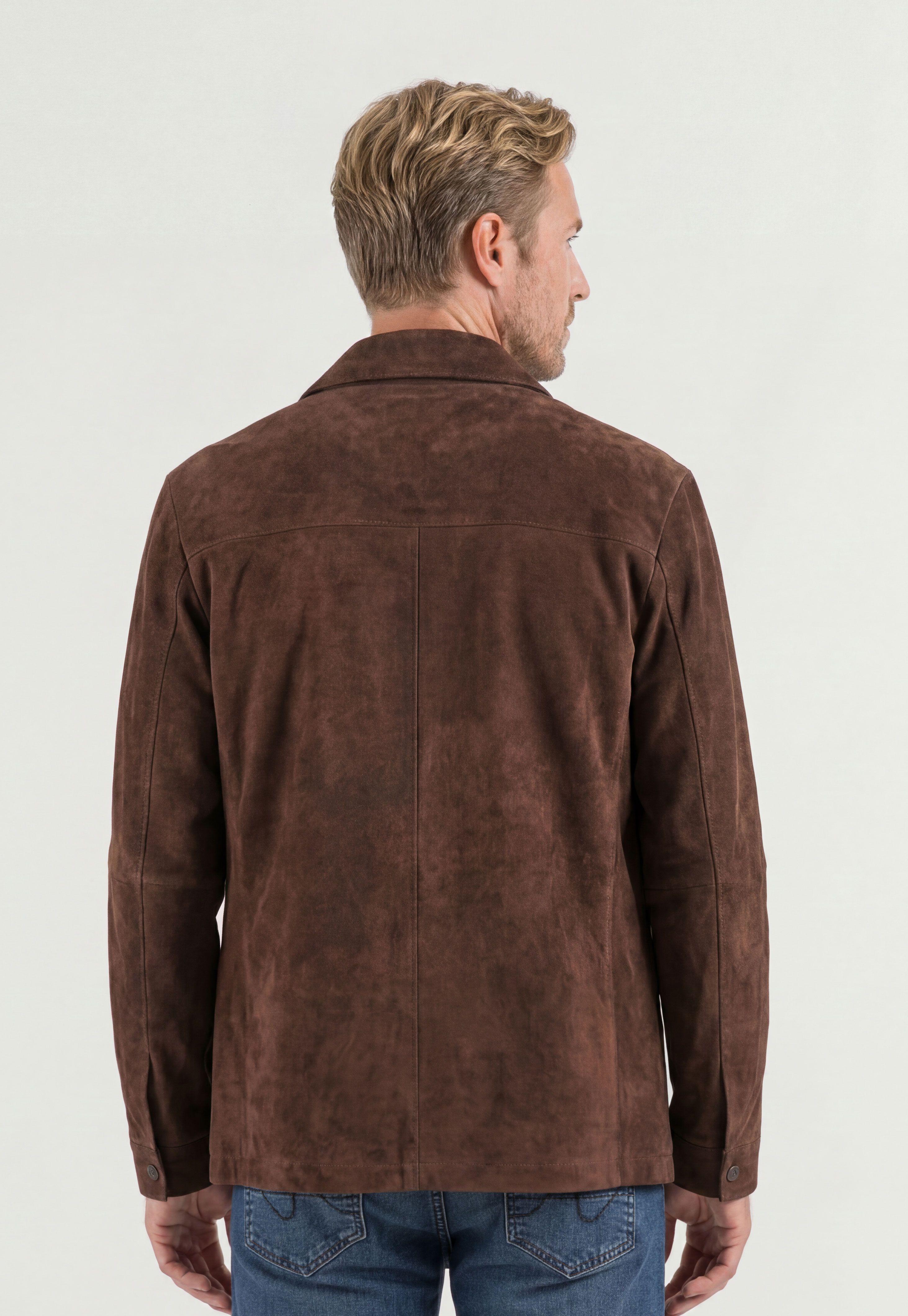 Overshirt Suede Brown-2