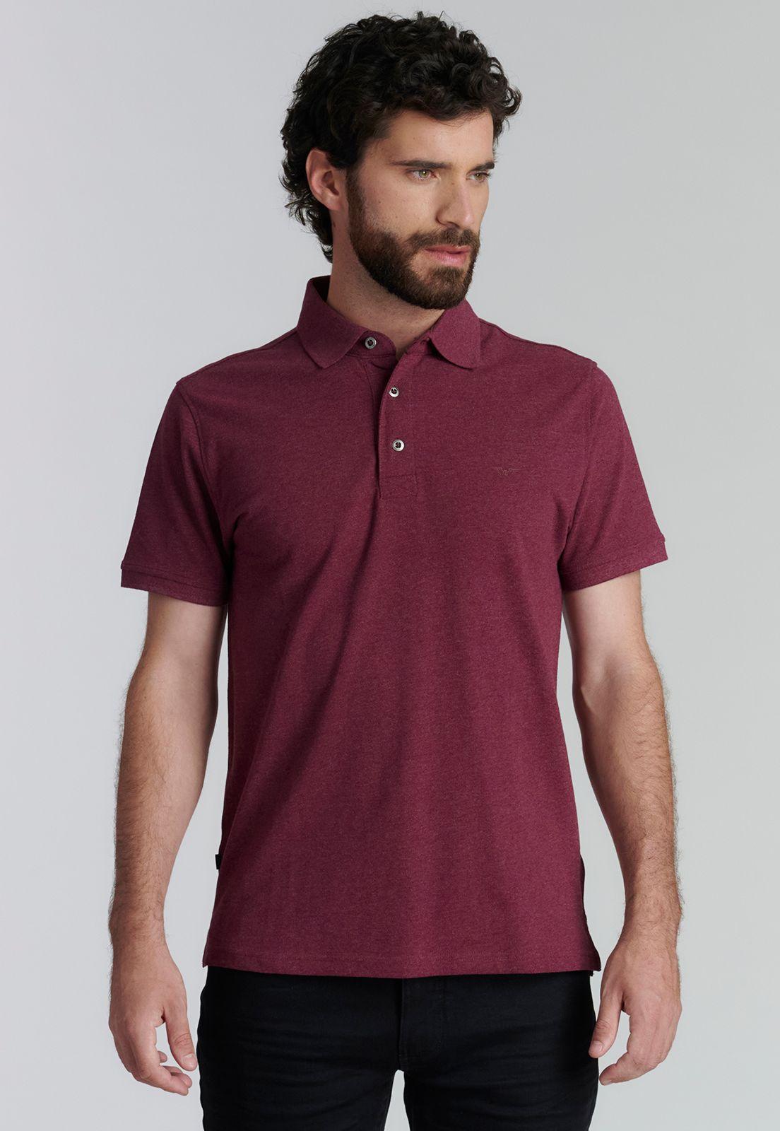 Polera Boston Fjs Merlot Melange-0