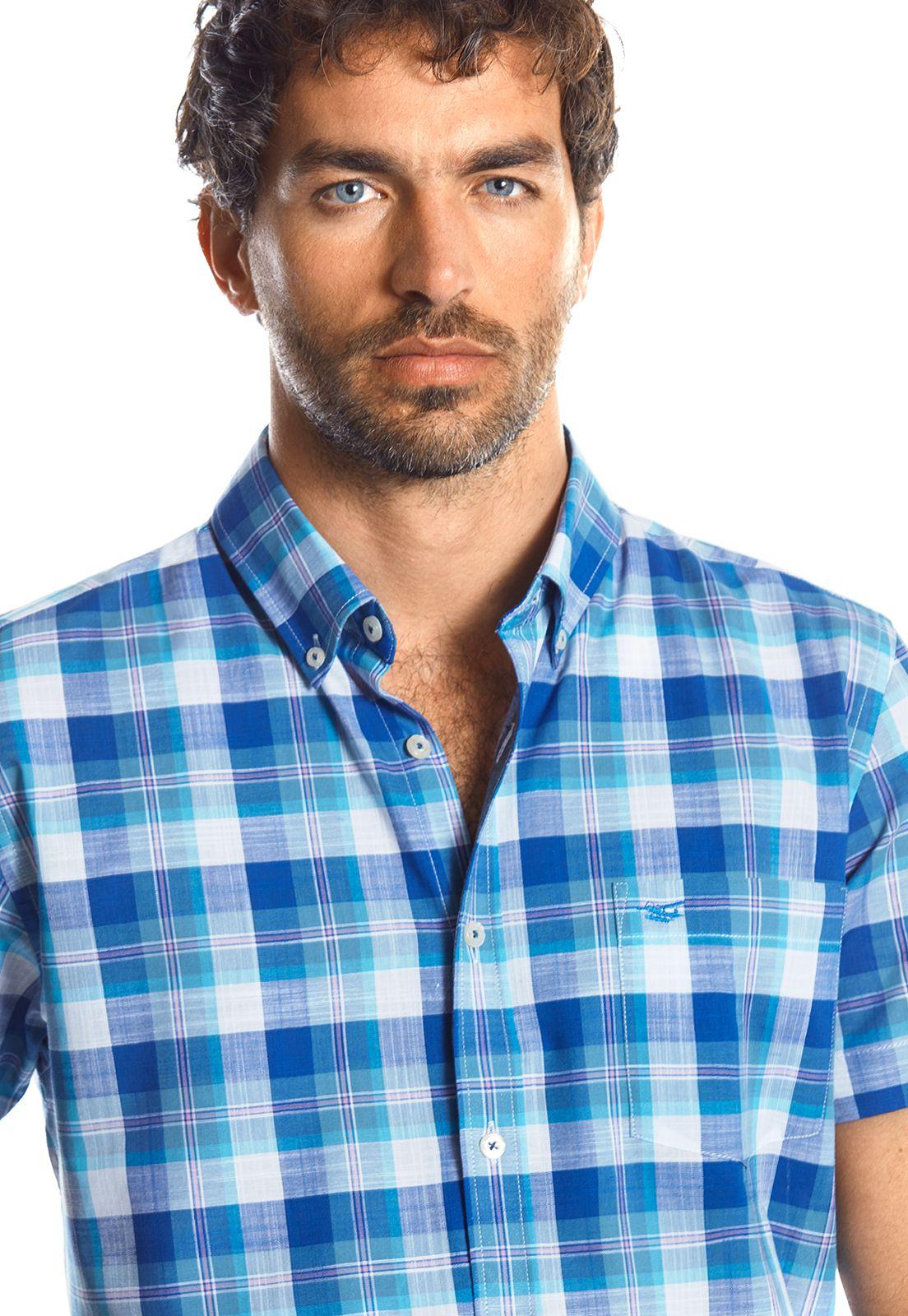 CAMISA MANGA CORTA CHECKERED MADISON ICE-3