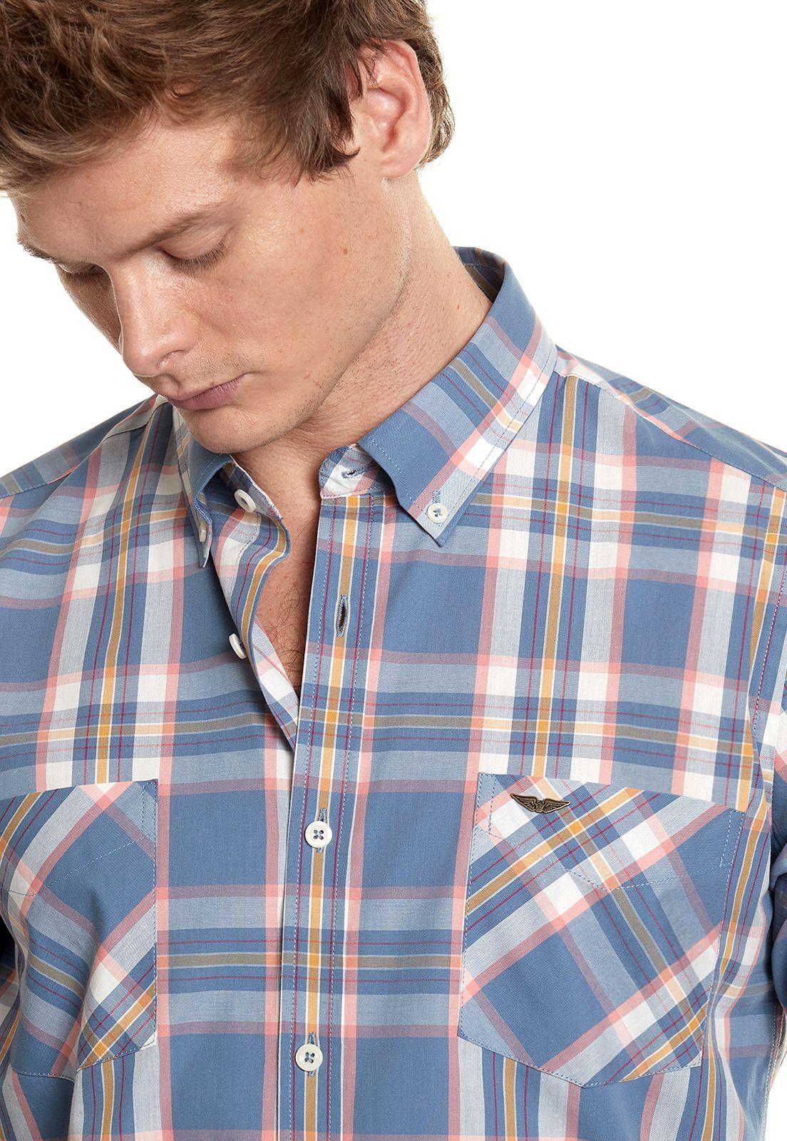 CAMISA CHECKERED SILVER FJ STONE-3