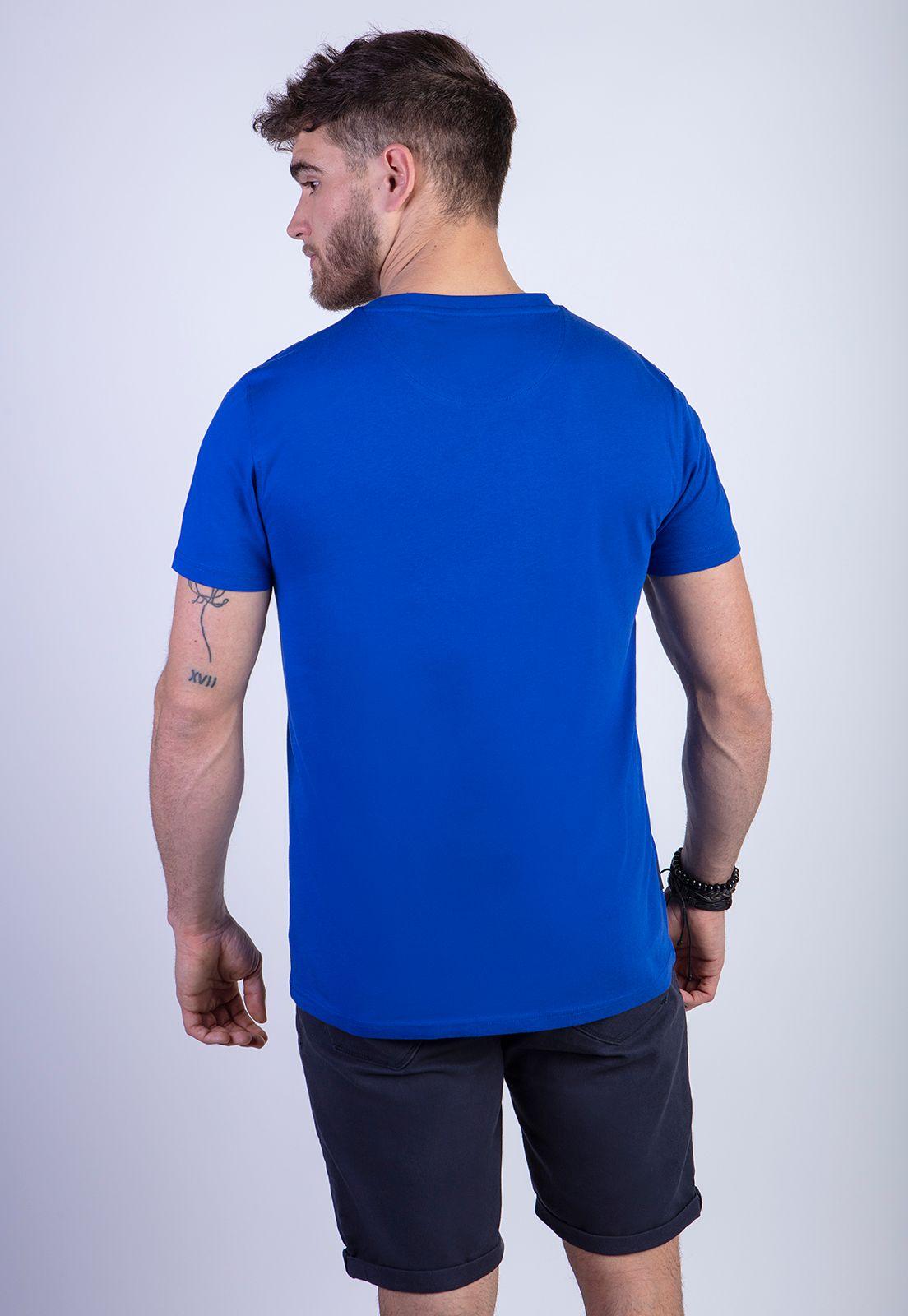 Polera Básica Bolsillo Houston Blue-1