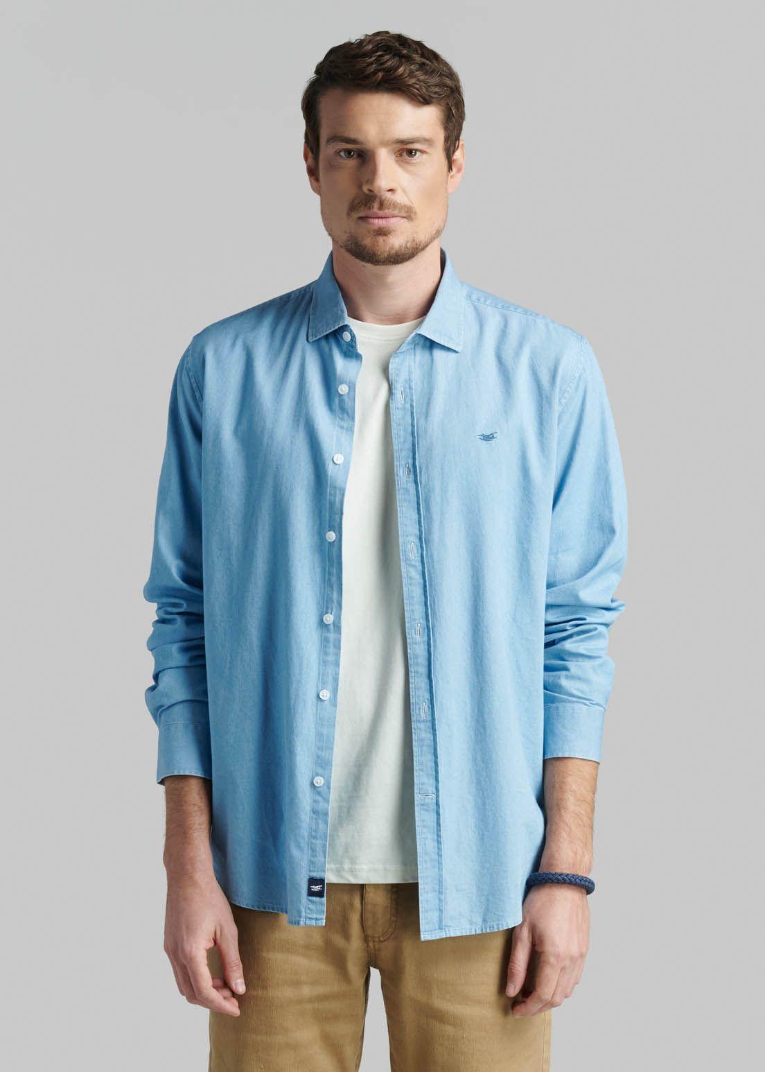 Camisa Denim Manhattan Lt Blue-0