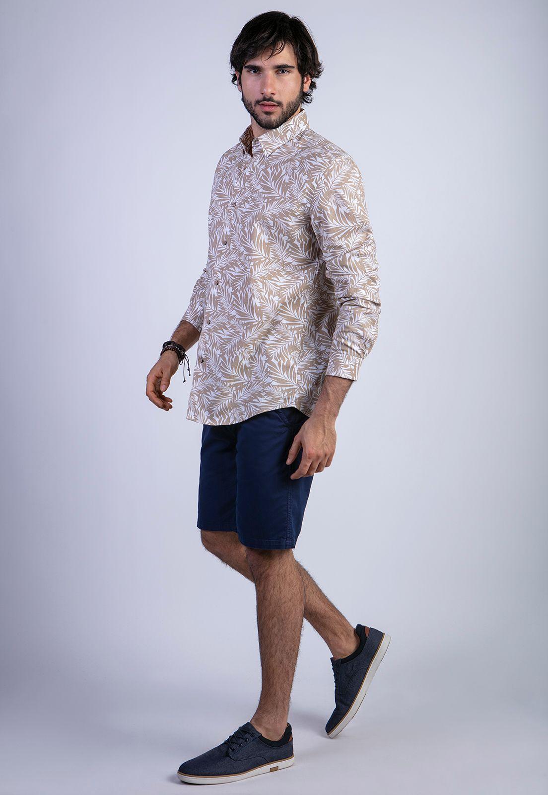Camisa Estampada Vermont Fj Sand-2
