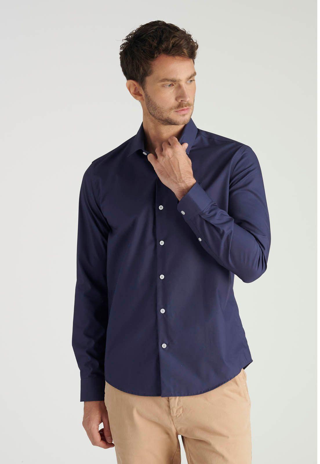 Camisa London Business Navy-0