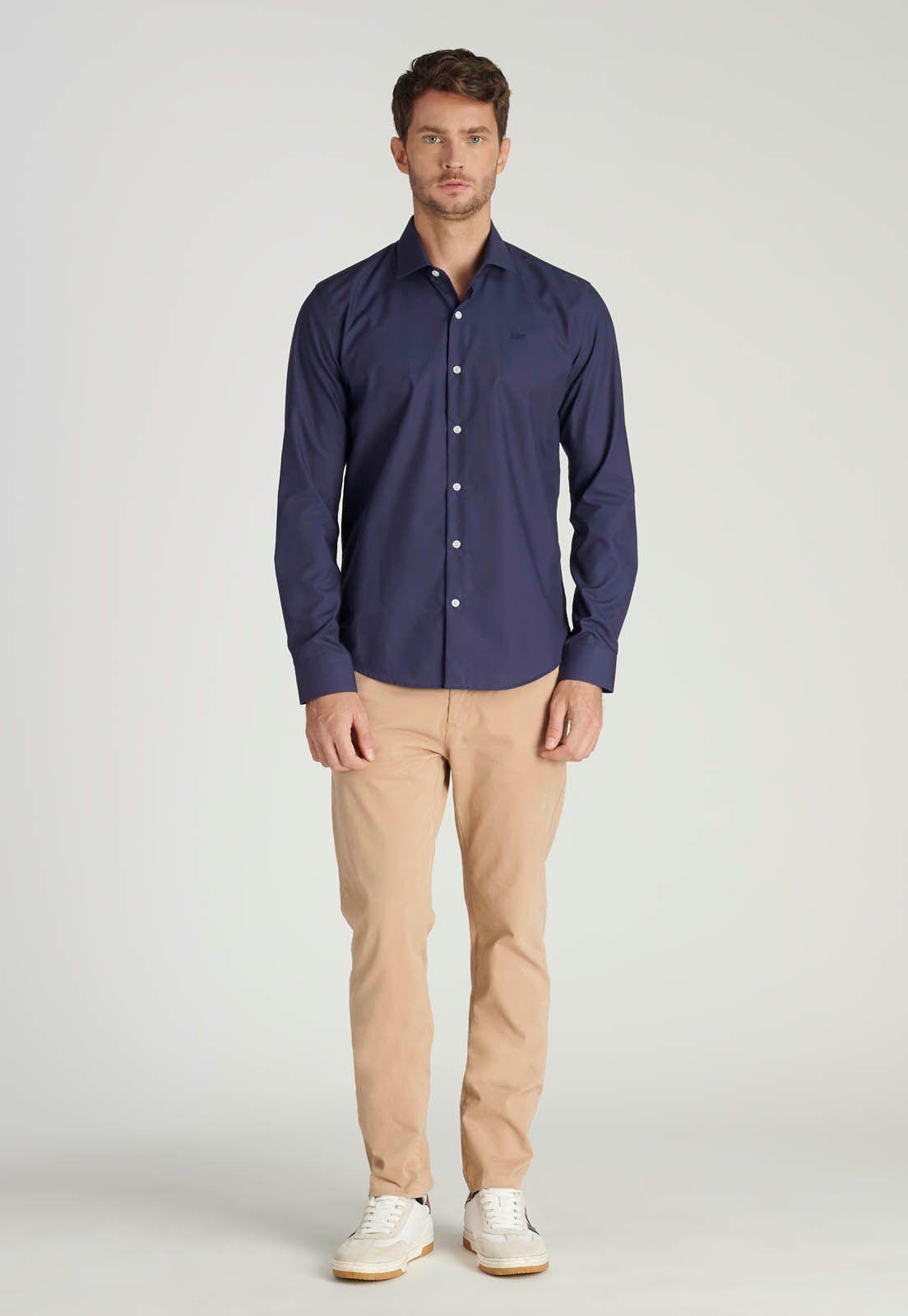 Camisa London Business Navy-1