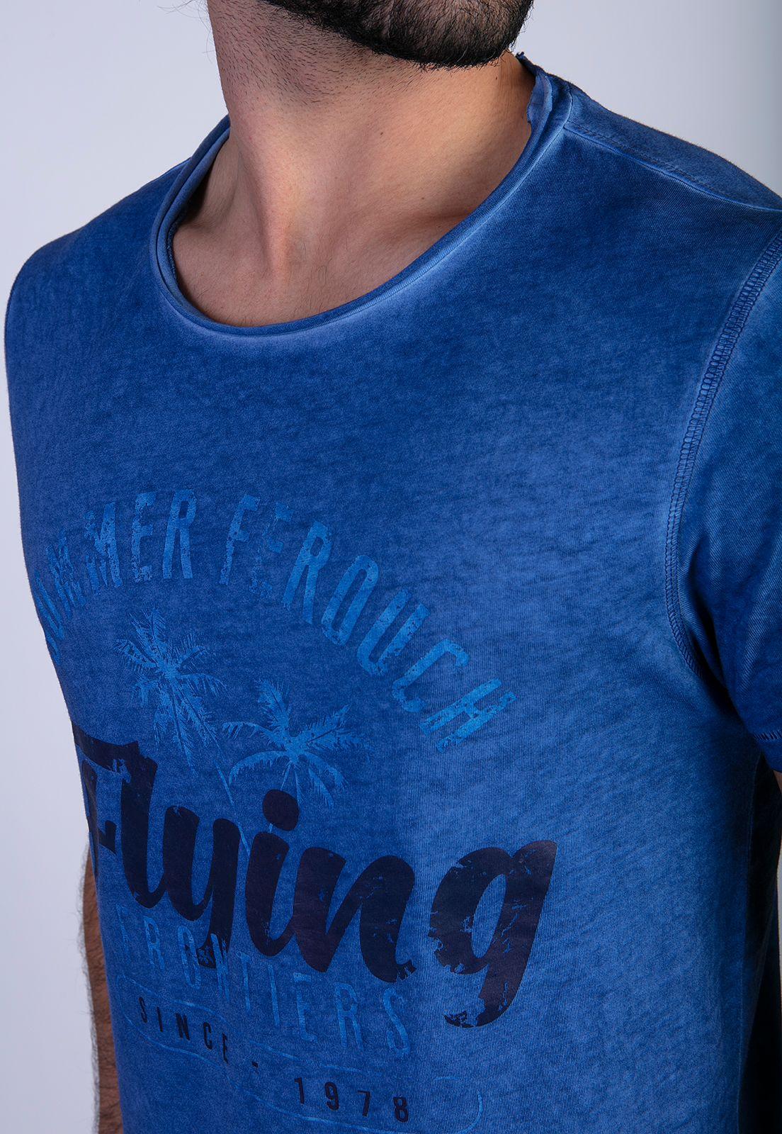 Polera Dirty Wash Seatle Blue-3