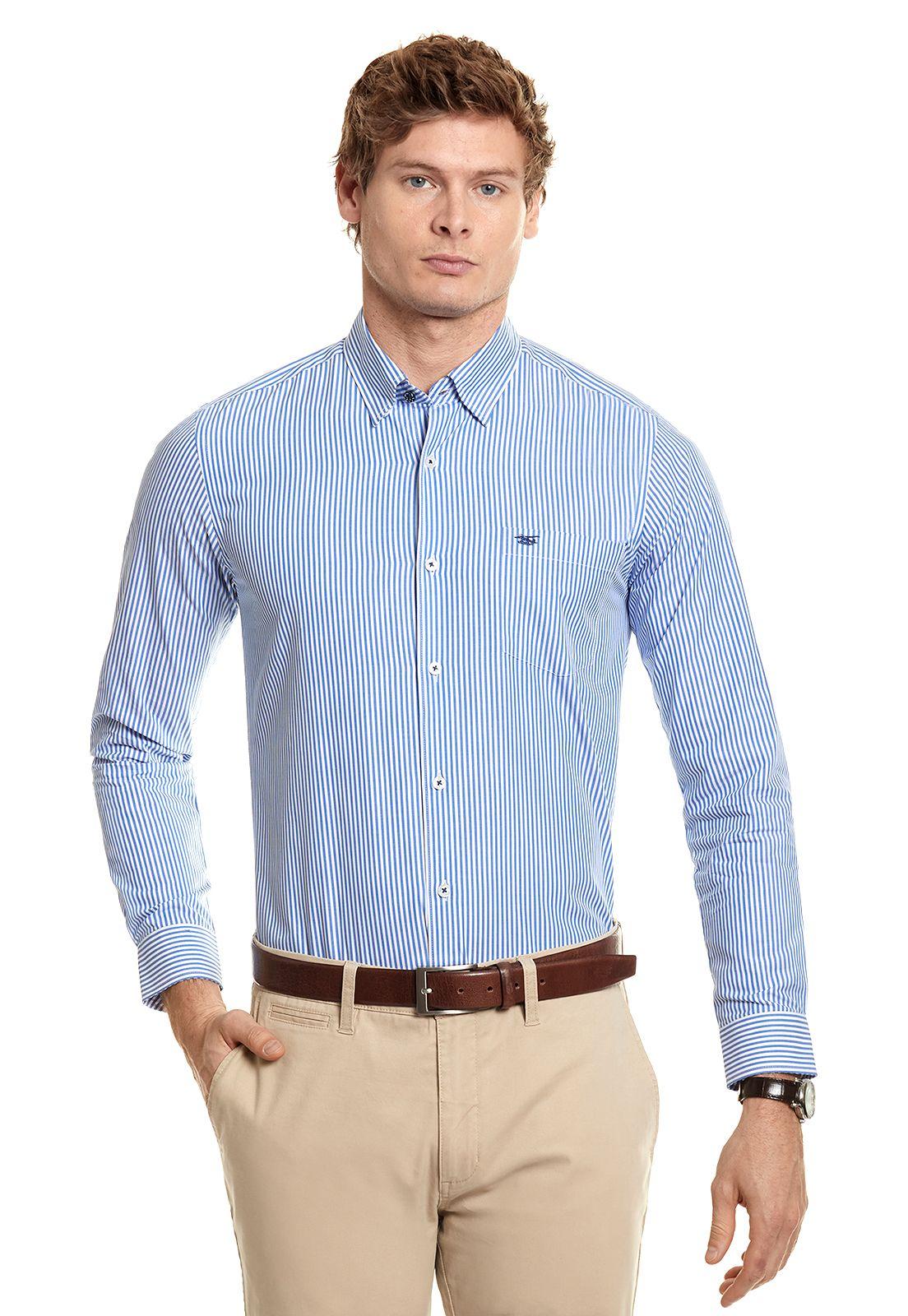 Camisa Listada Bristol F Blue-0