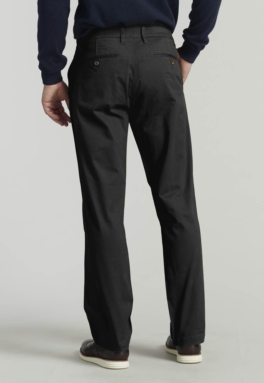 Pantalón Twill Without Pleats L/31 Business Black-3
