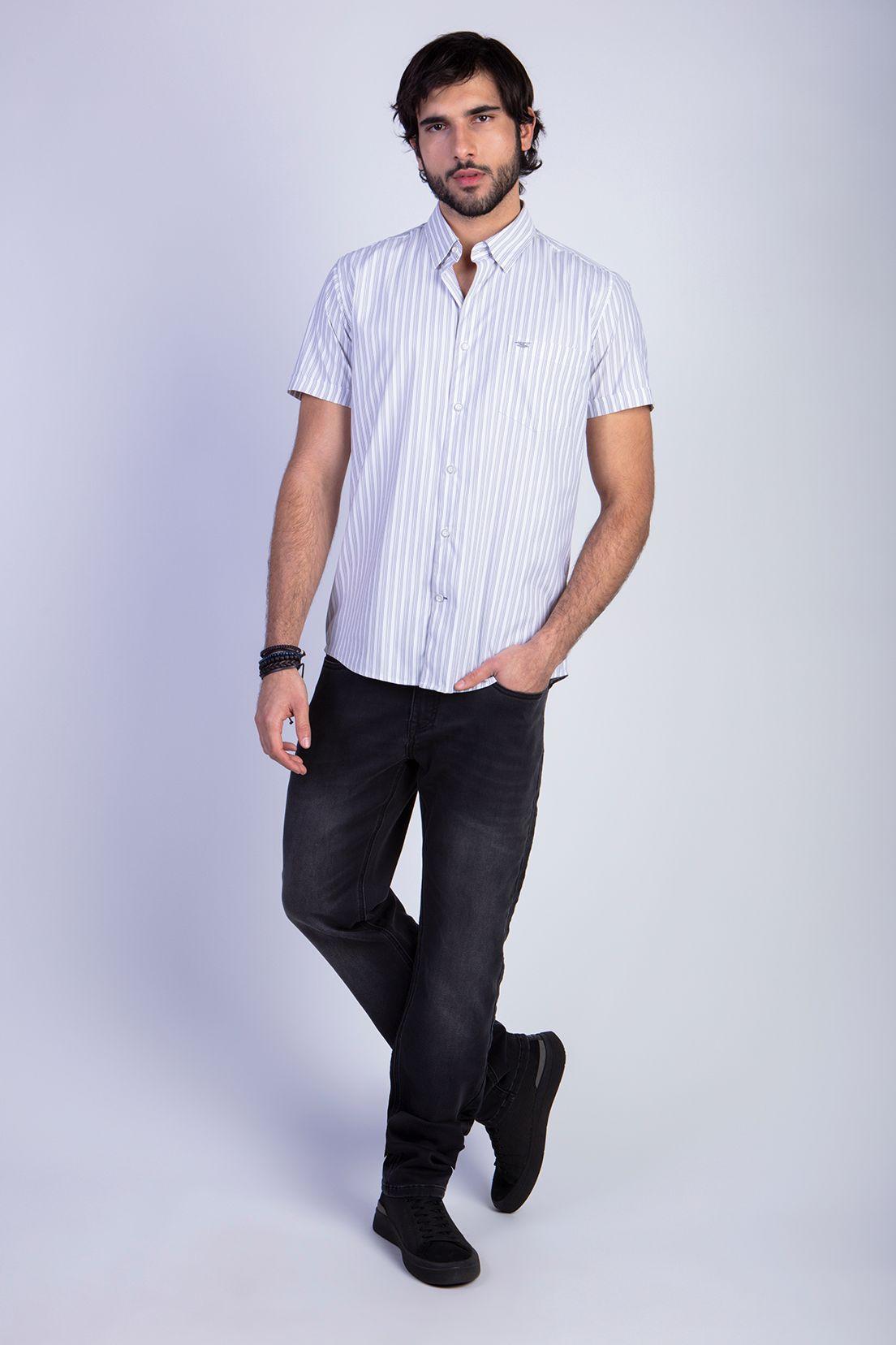 Camisa Listada Lancaster F Sand-2
