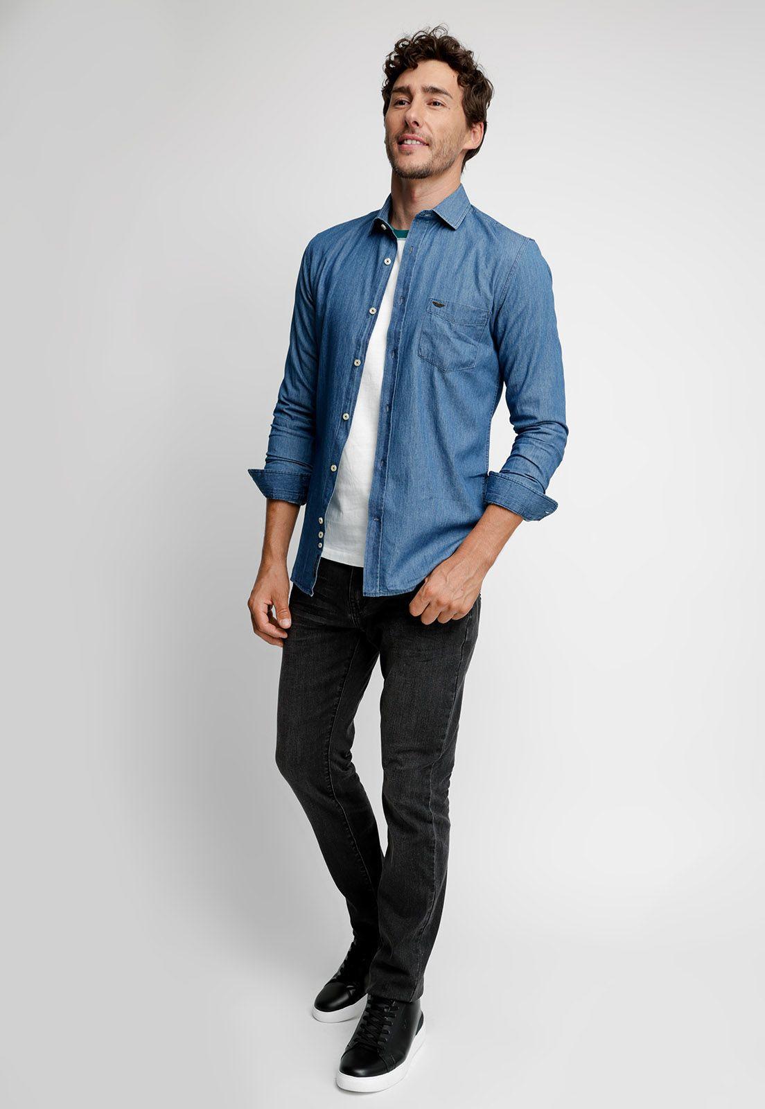 Camisa Denim Trenton Fj Navy-3