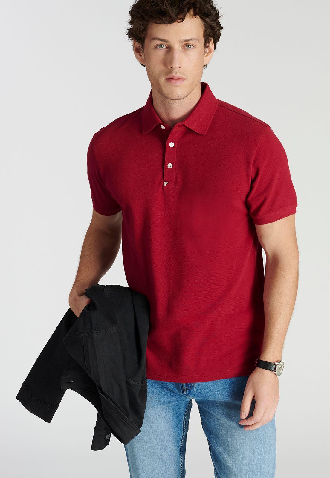 Polera Polo Roma Heritage Cherry-4