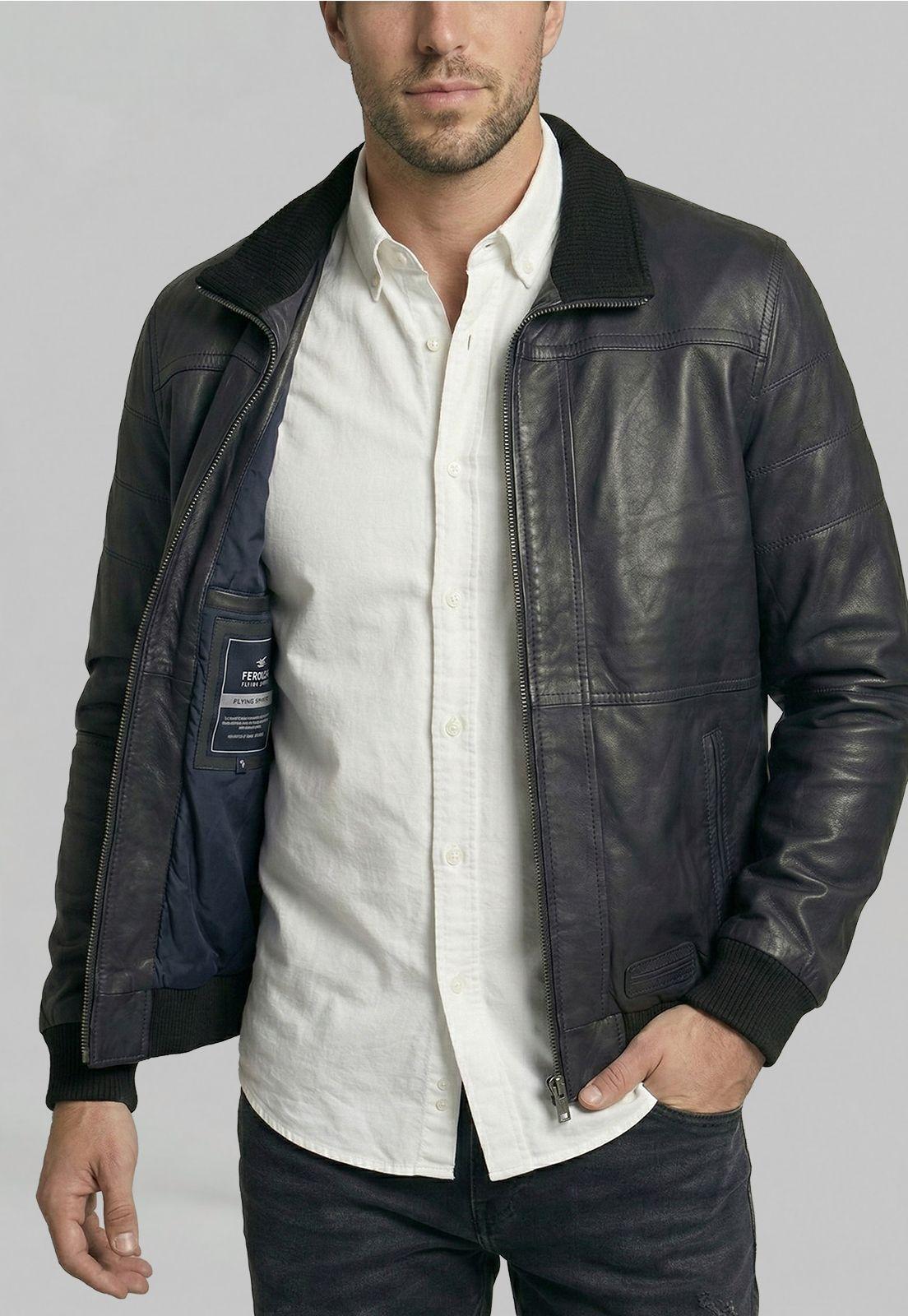 Chaqueta De Cuero Columbus Black-2