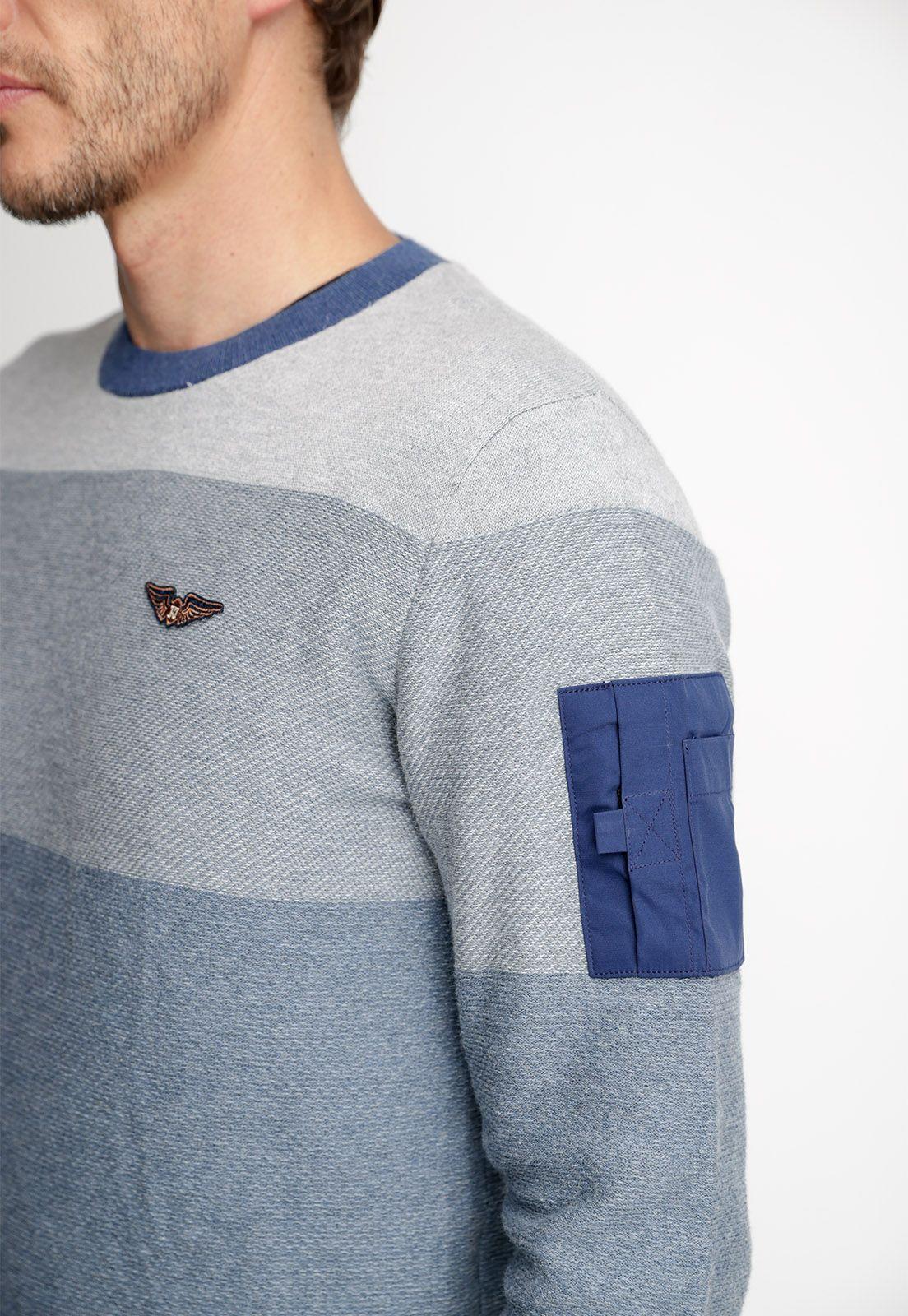 Sweater Washington Blue Melange-2