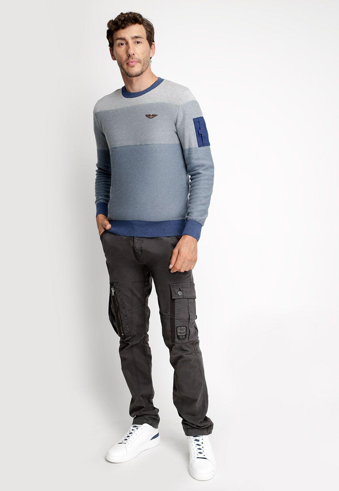 Sweater Washington Blue Melange-3