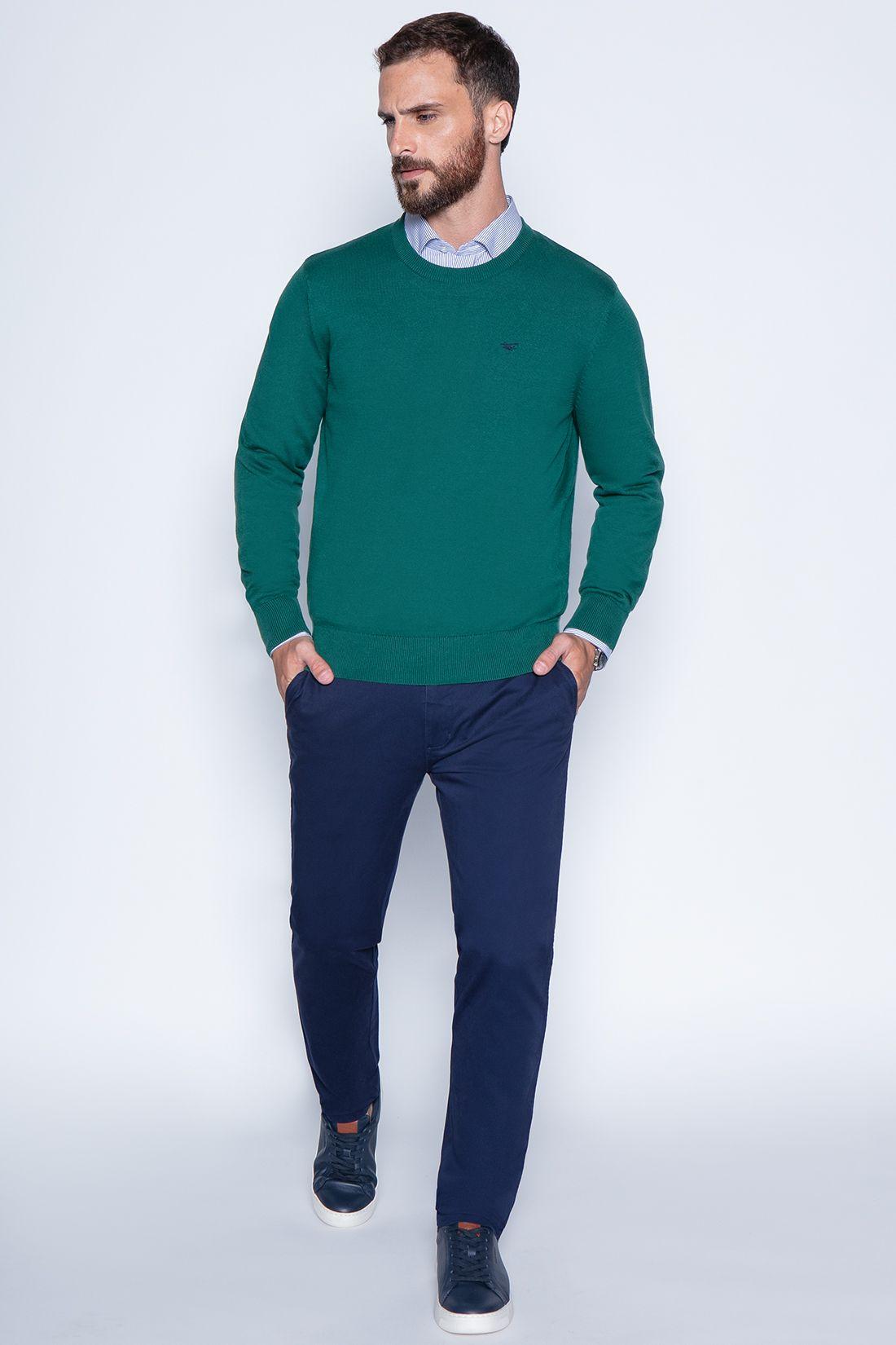 Sweater Round Neck Paris Green-3