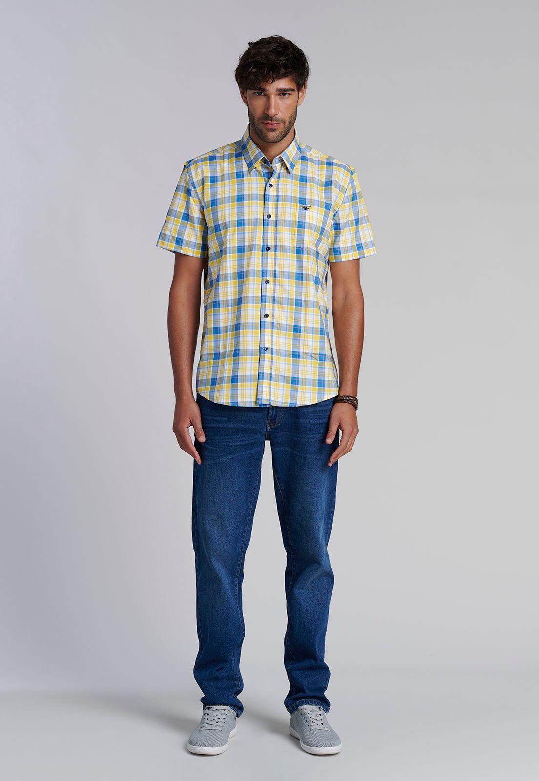 Camisa Checkered Boston  F Yellow-1