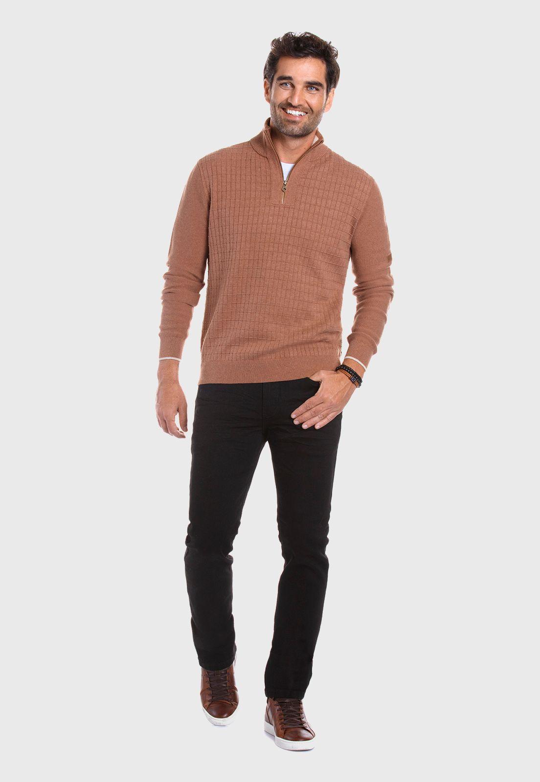 SWEATER DAKOTA CAMEL MELANGE-1