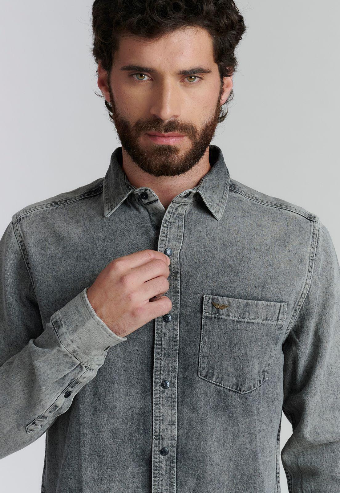 Camisa Memphis Fjs Lt Grey-2