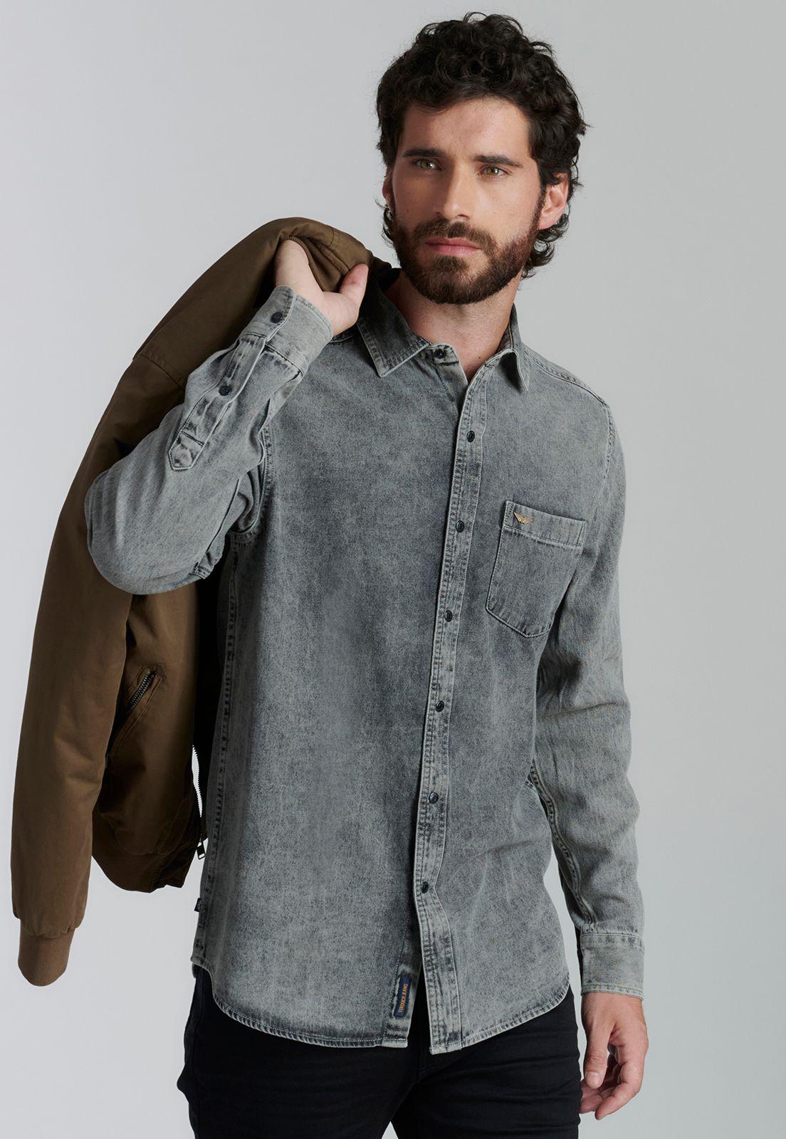 Camisa Memphis Fjs Lt Grey-4