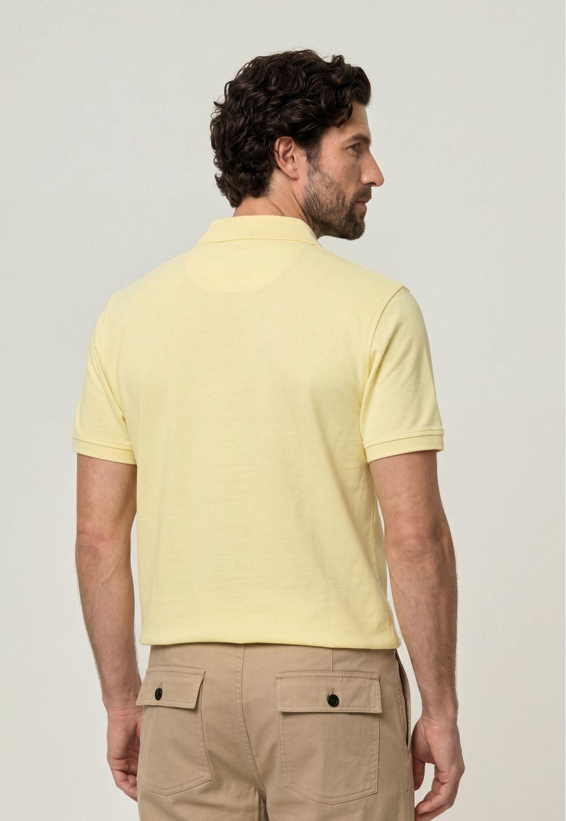 Polo Piqué Yellow-2