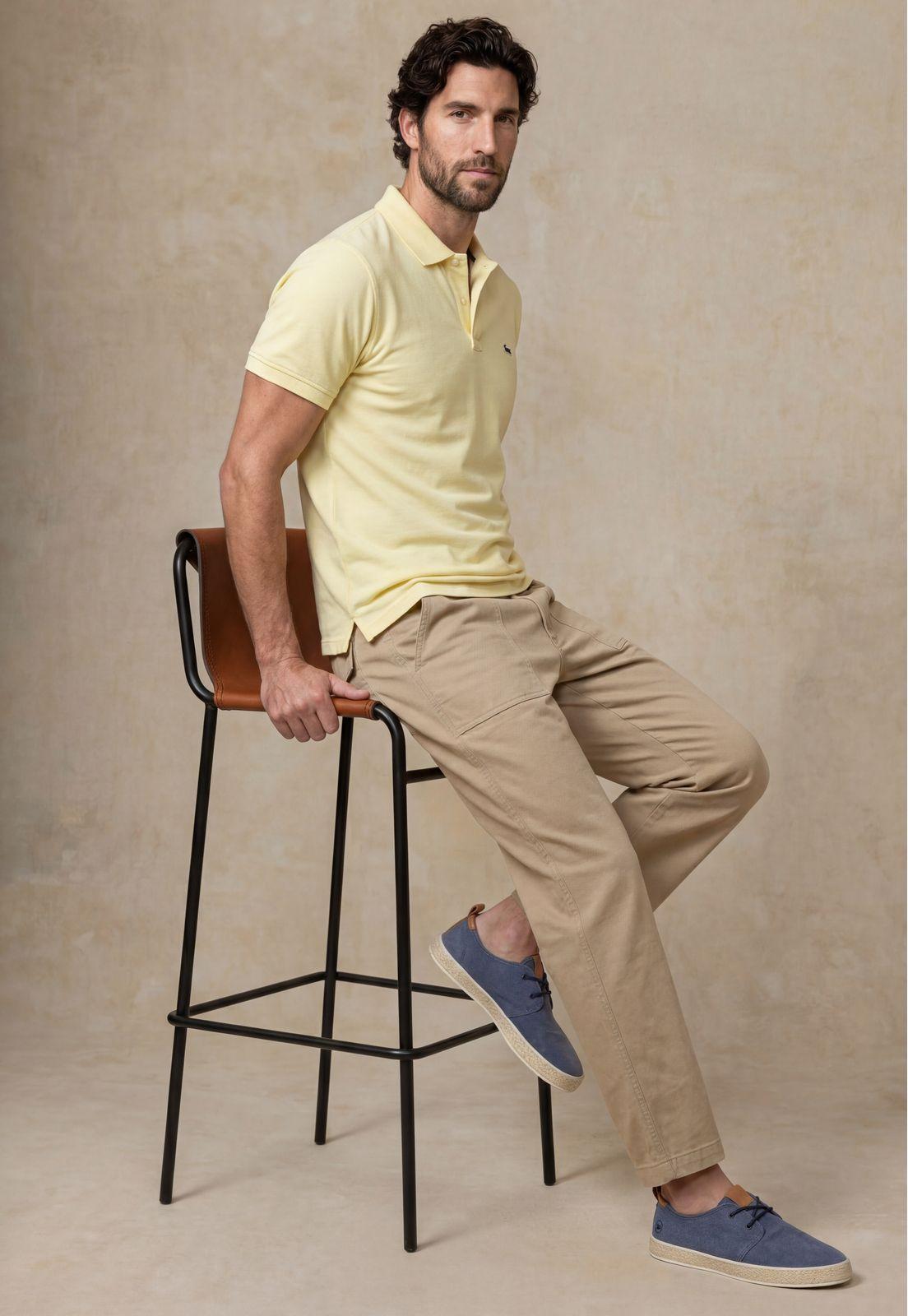 Polo Piqué Yellow-4