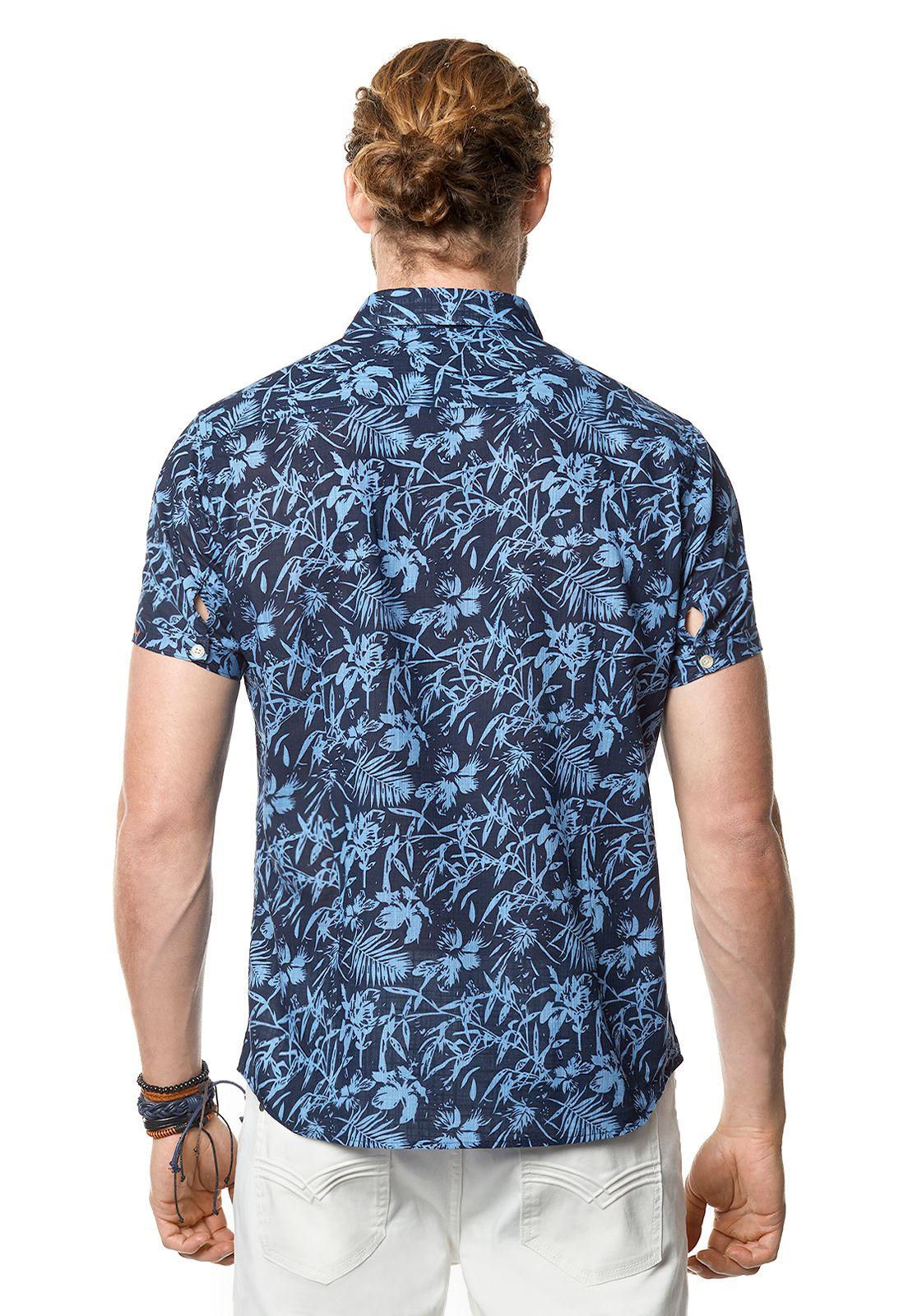 Camisa Estampada Dakota Fj Navy-2