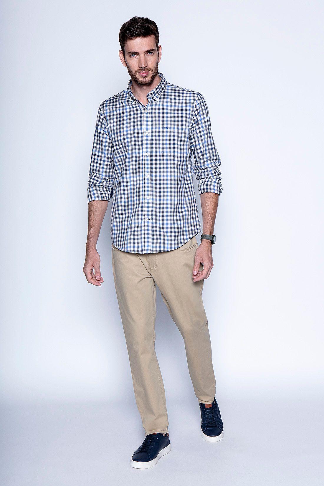 Camisa Check Virginia F Navy-3
