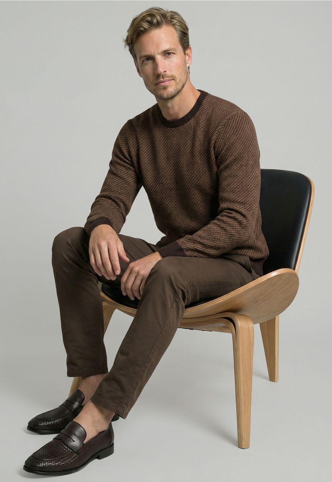 Sweater Leeds Camel Melange-4