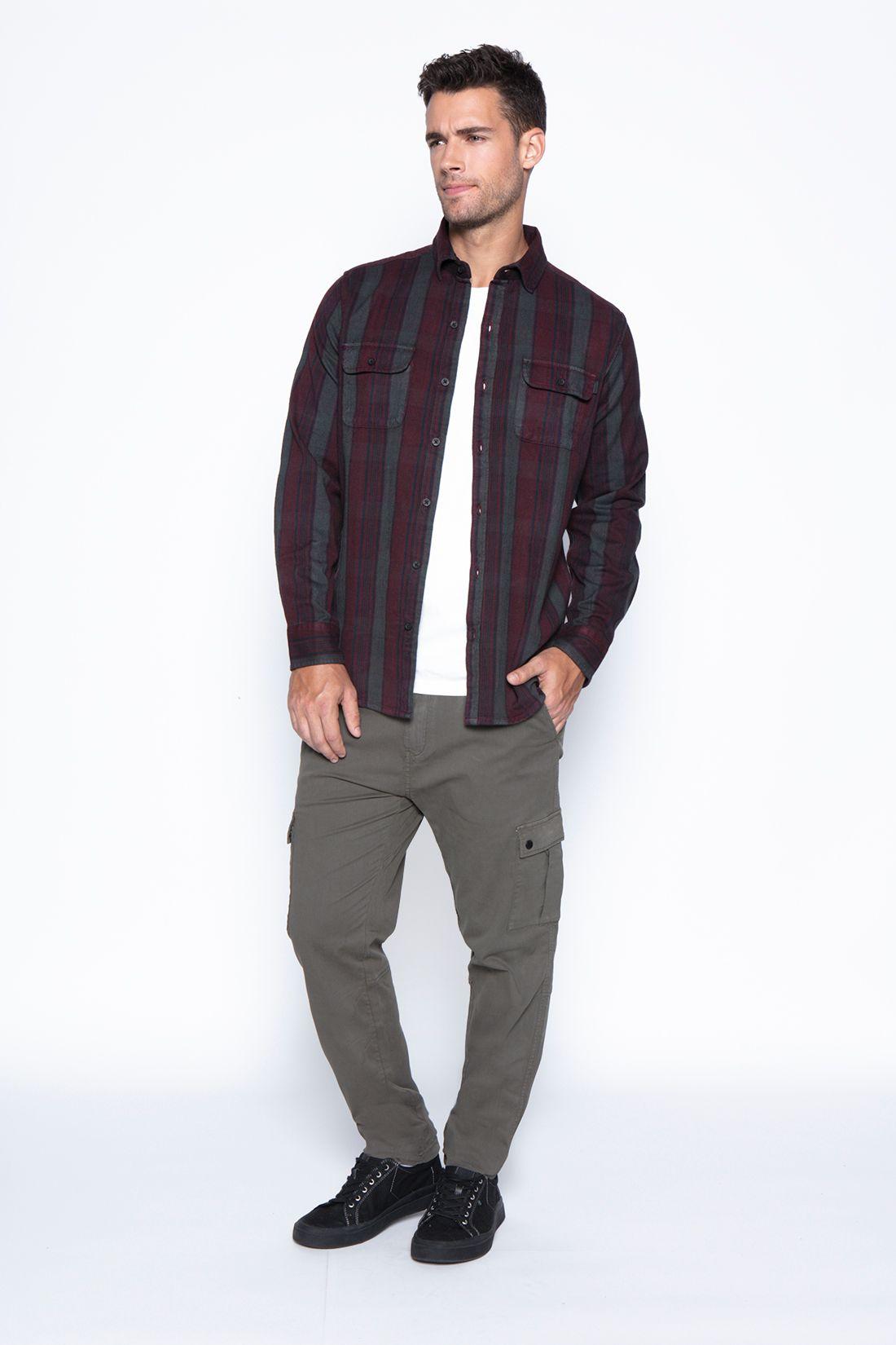 Camisa Cisnes Burgundy-2