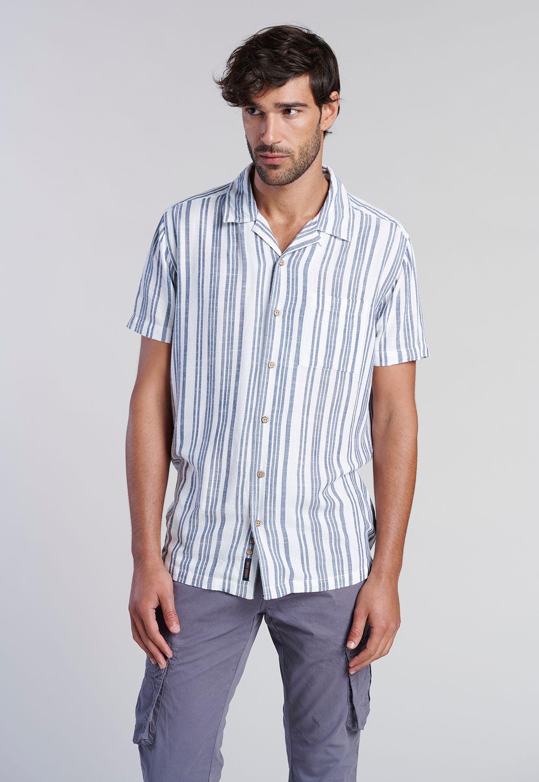 Camisa Listada Sport Fj Indigo-0