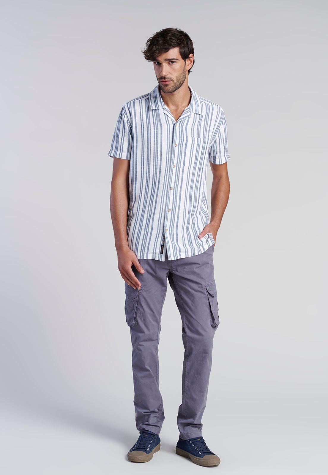 Camisa Listada Sport Fj Indigo-1