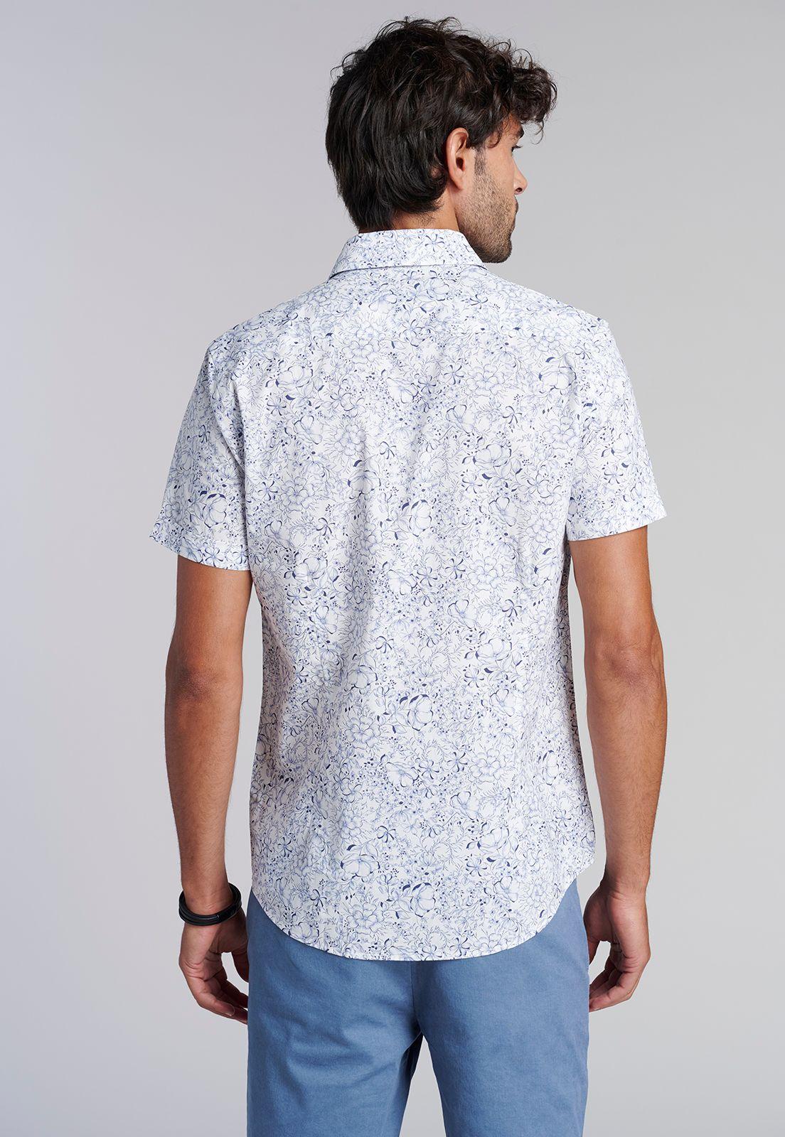 Camisa Estampada Hawai Fj Blue-3