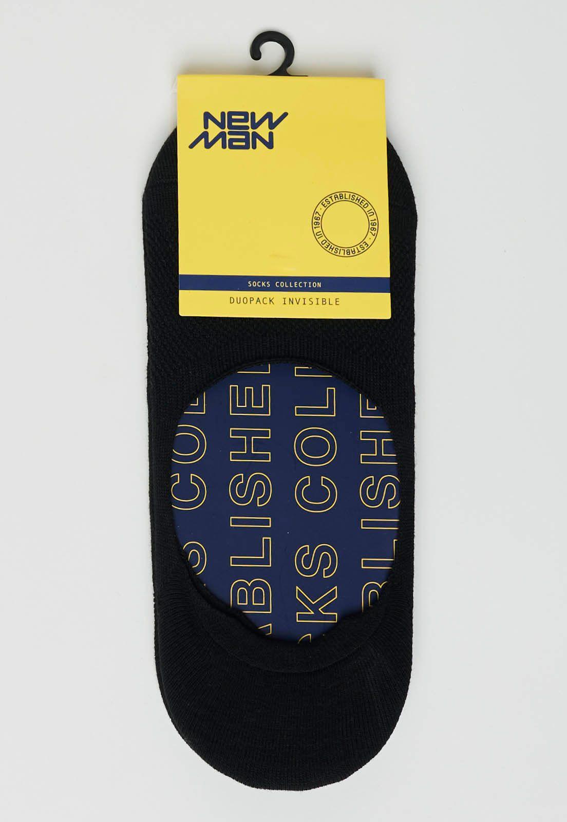 Calcetín Duo Pack Invisible California AG Black-1