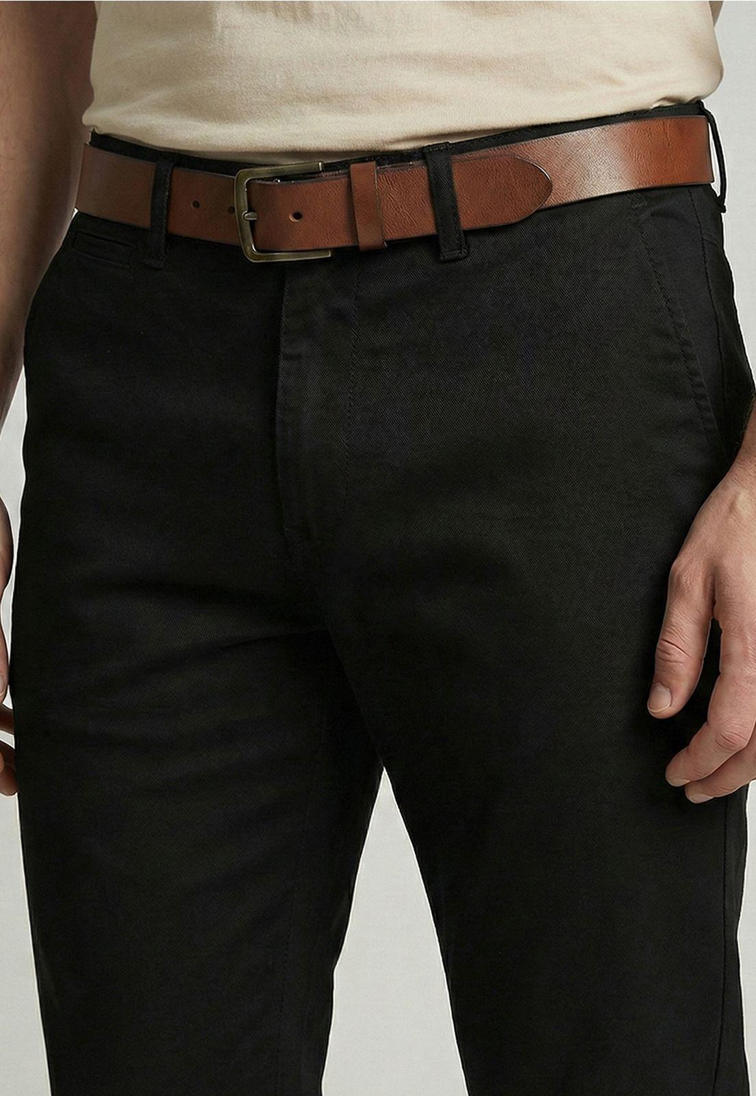 Pantalón Slim Twill L/31 Black-2