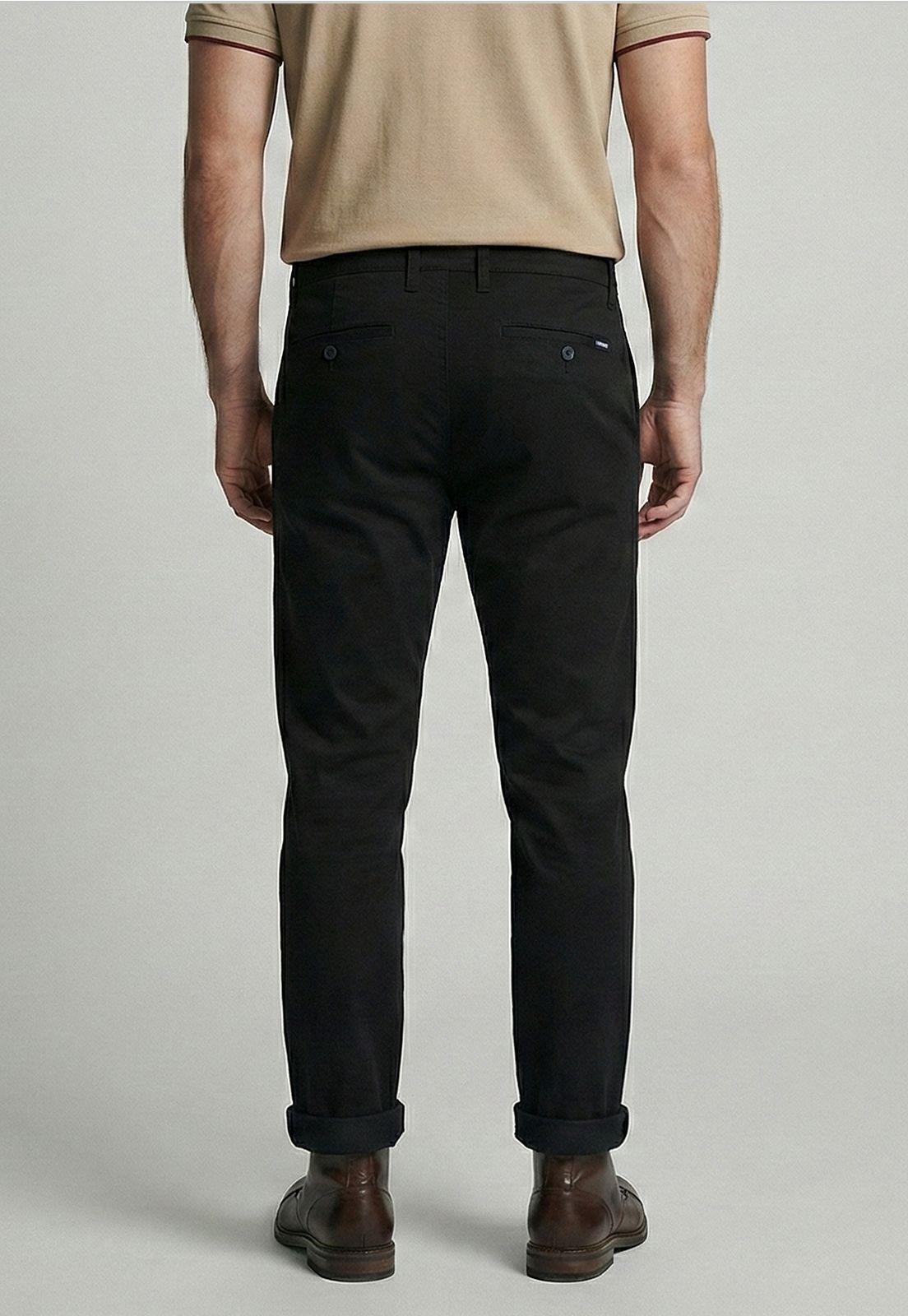Pantalón Slim Twill L/31 Black-3