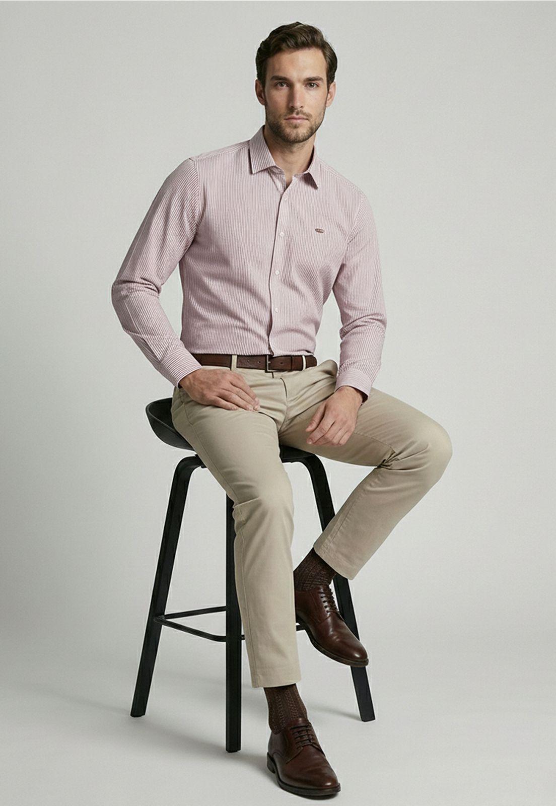 Camisa Austin Burgundy-4